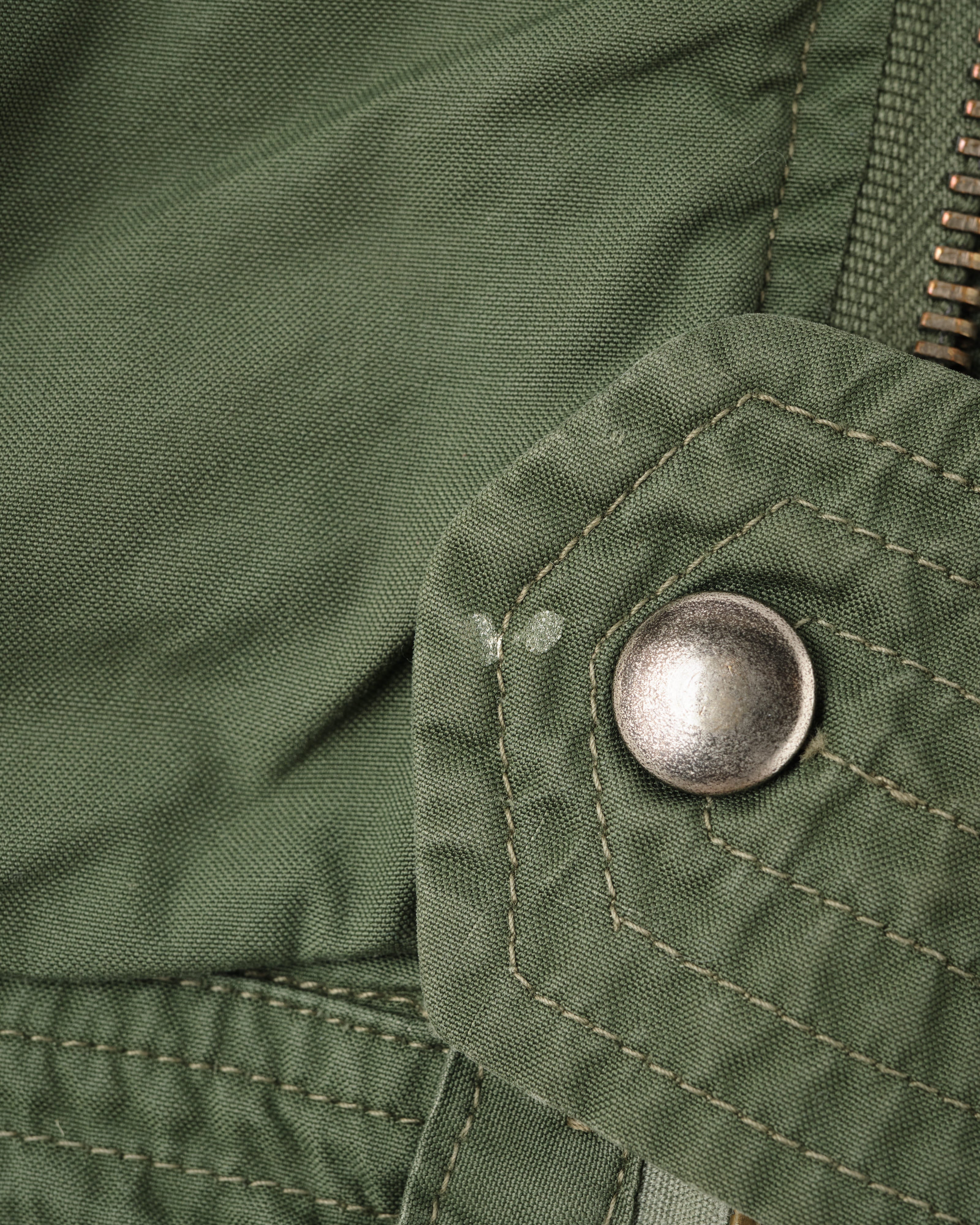 [~60's] French Air Force Cotton Flight Jacket With Boa Collar Size.104MGM