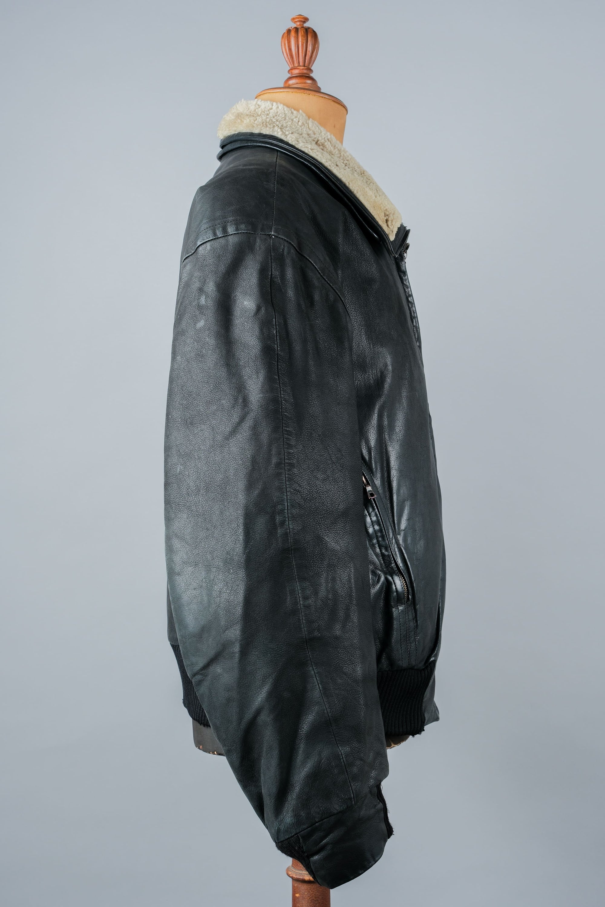 ［~90's］Old SERAPHIN Zip Up Leather Blouson