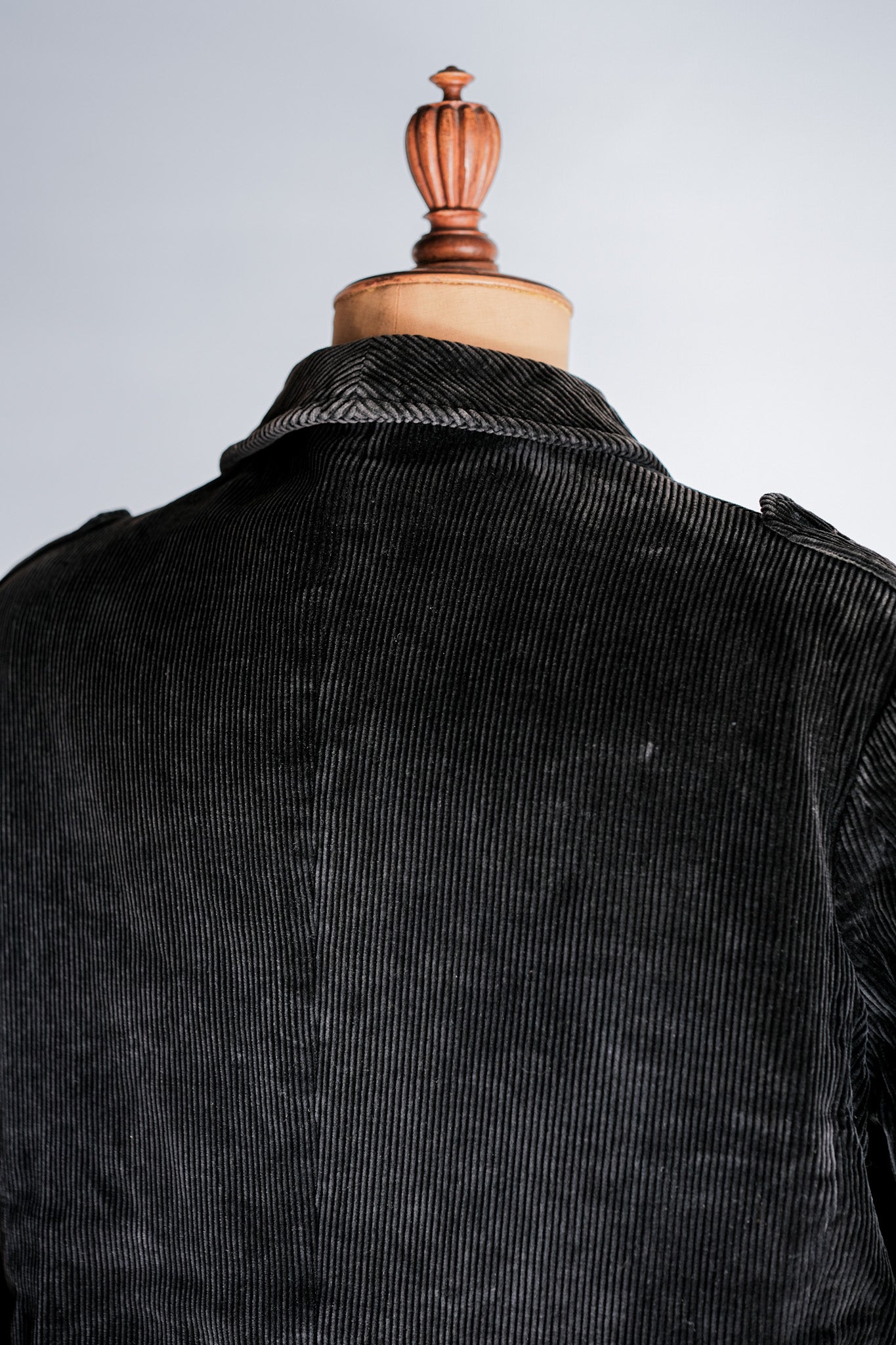 [~ 60 년대] 프랑스 빈티지 블랙 코듀로이 코스 타입 사냥 재킷