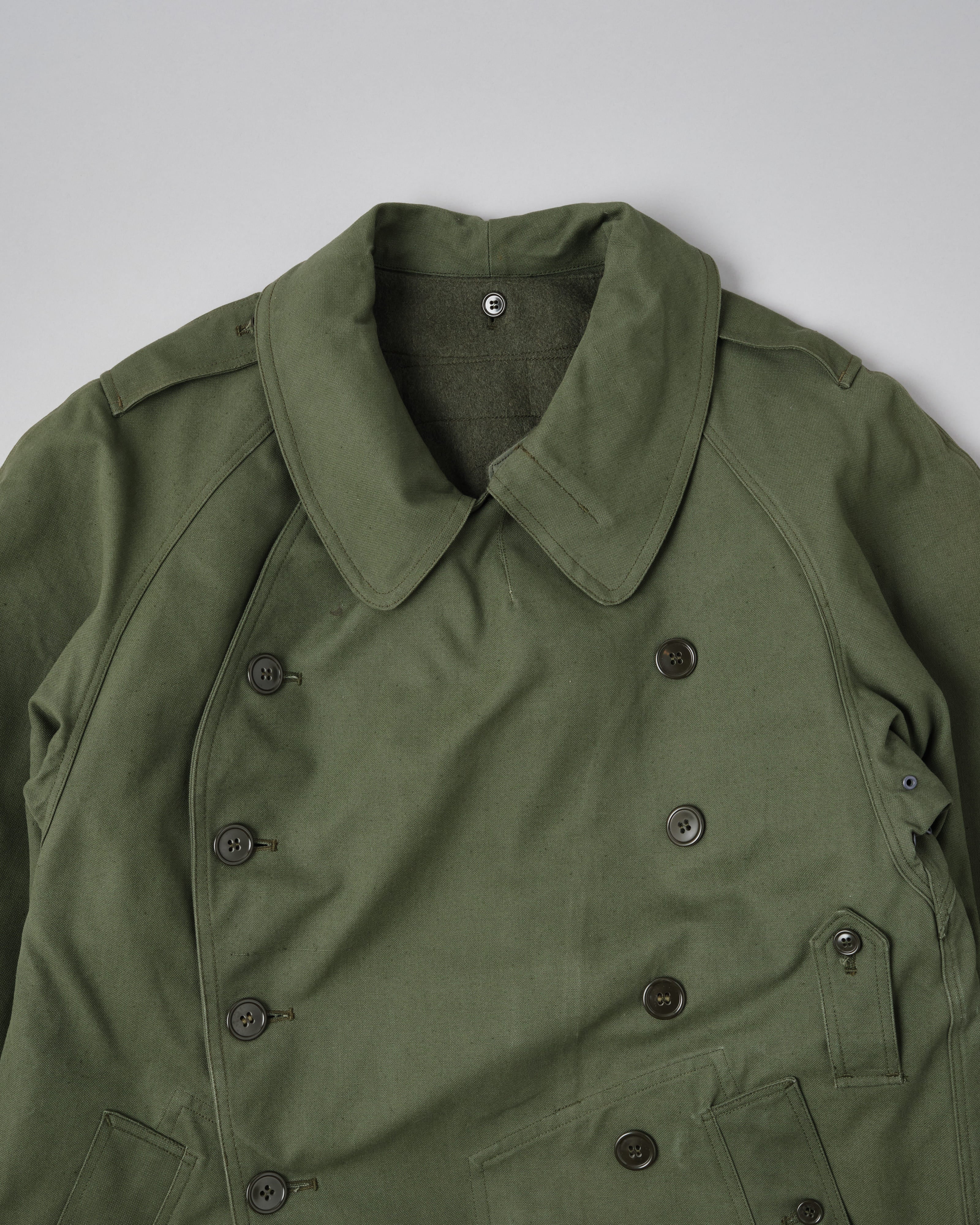 [~50's] French Air Force M38 Double Breasted Motorcycle Jacket With Liner Size.96-100 "Dead Stock"