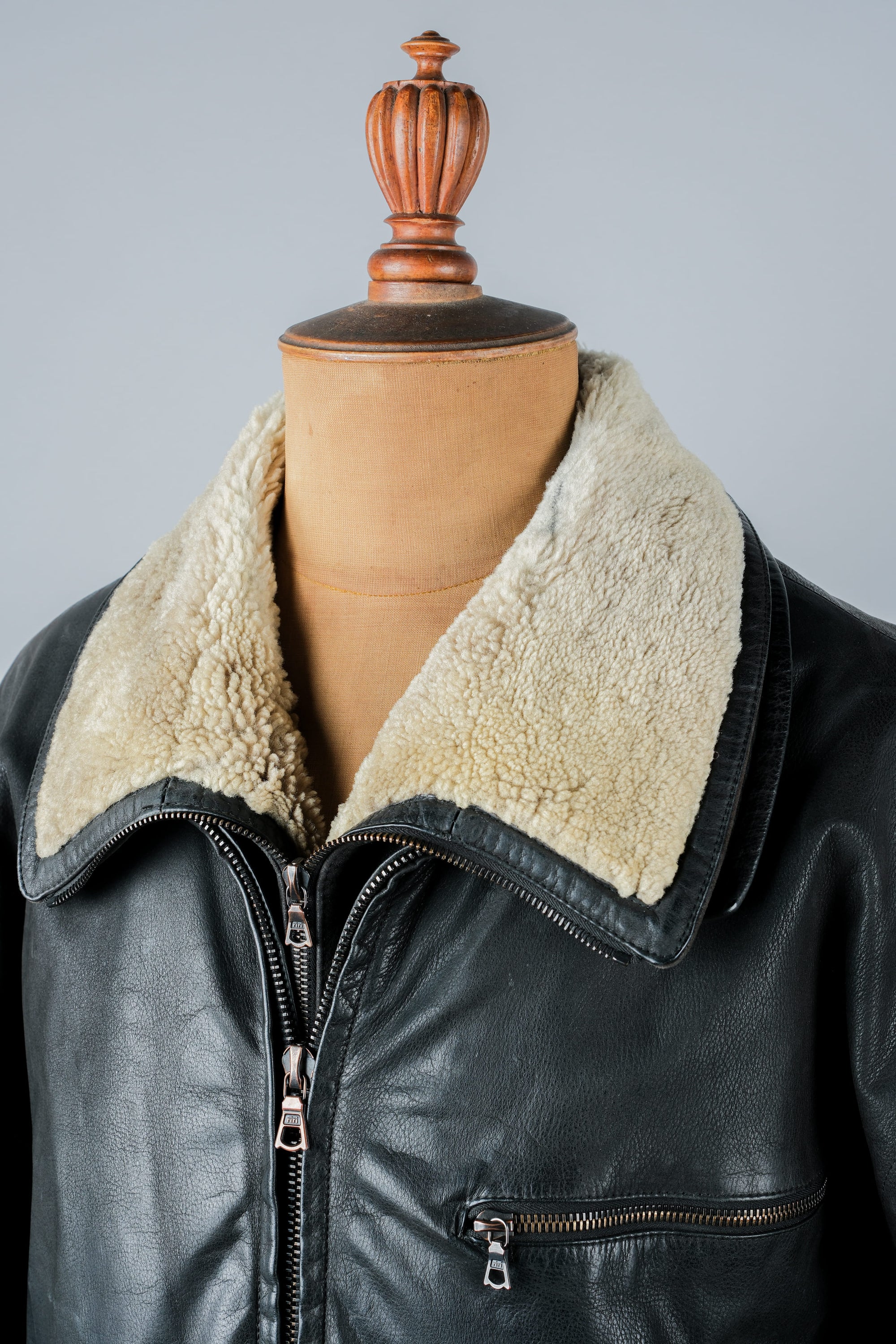 ［~90's］Old SERAPHIN Zip Up Leather Blouson