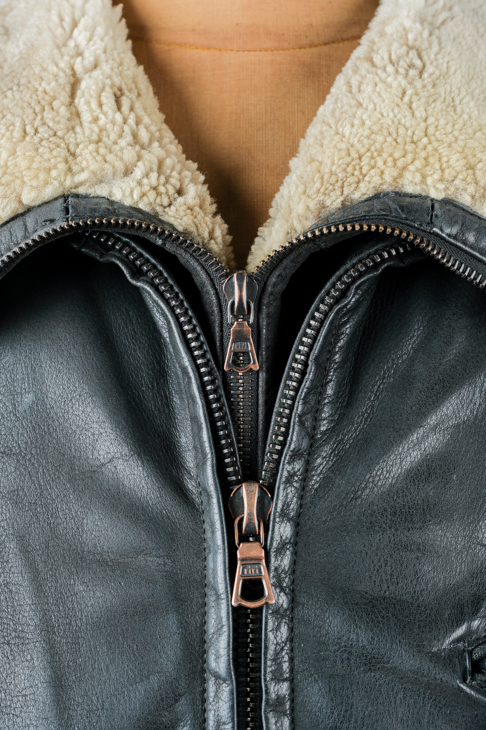 ［~90's］Old SERAPHIN Zip Up Leather Blouson
