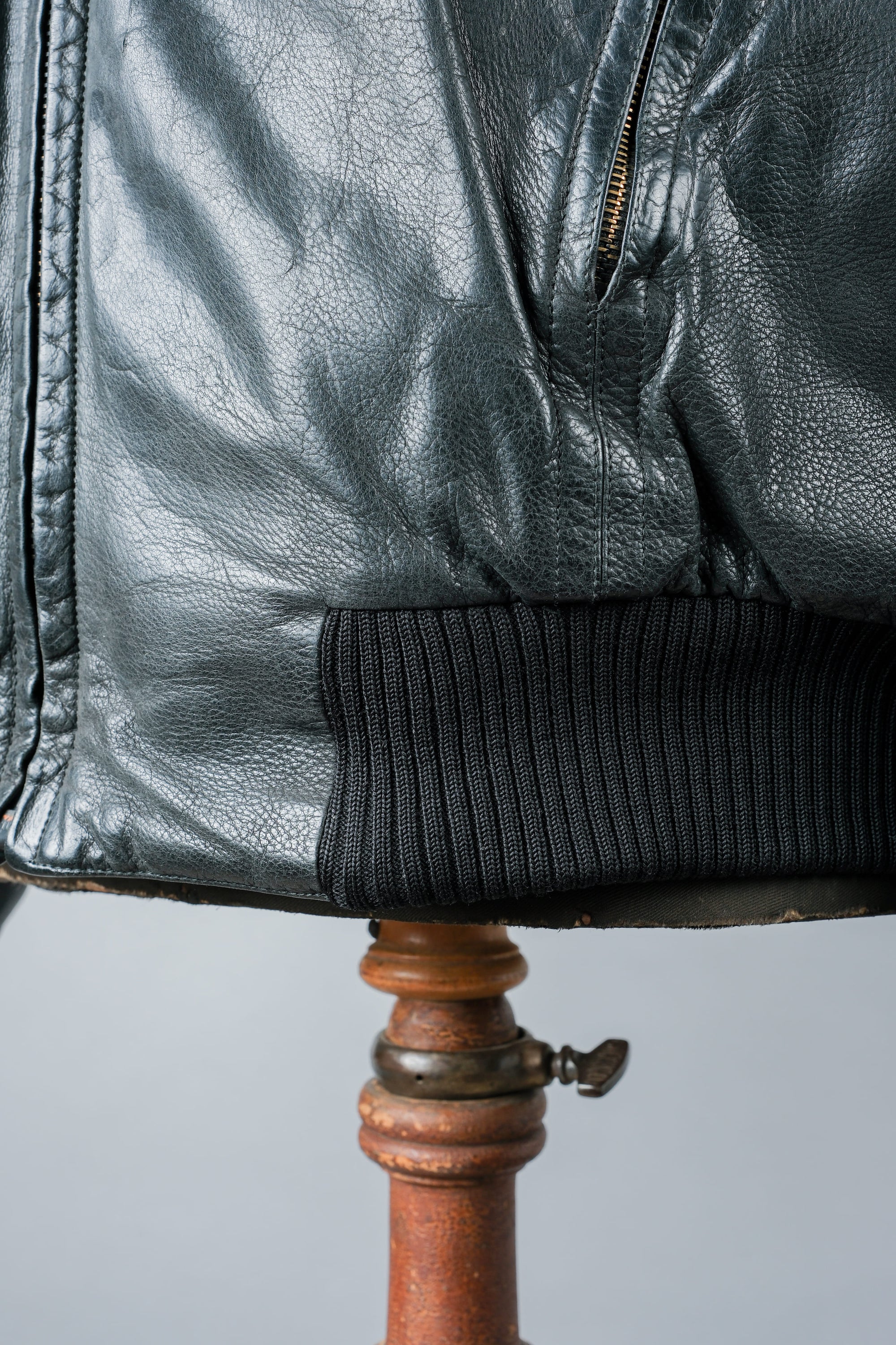 ［~90's］Old SERAPHIN Zip Up Leather Blouson