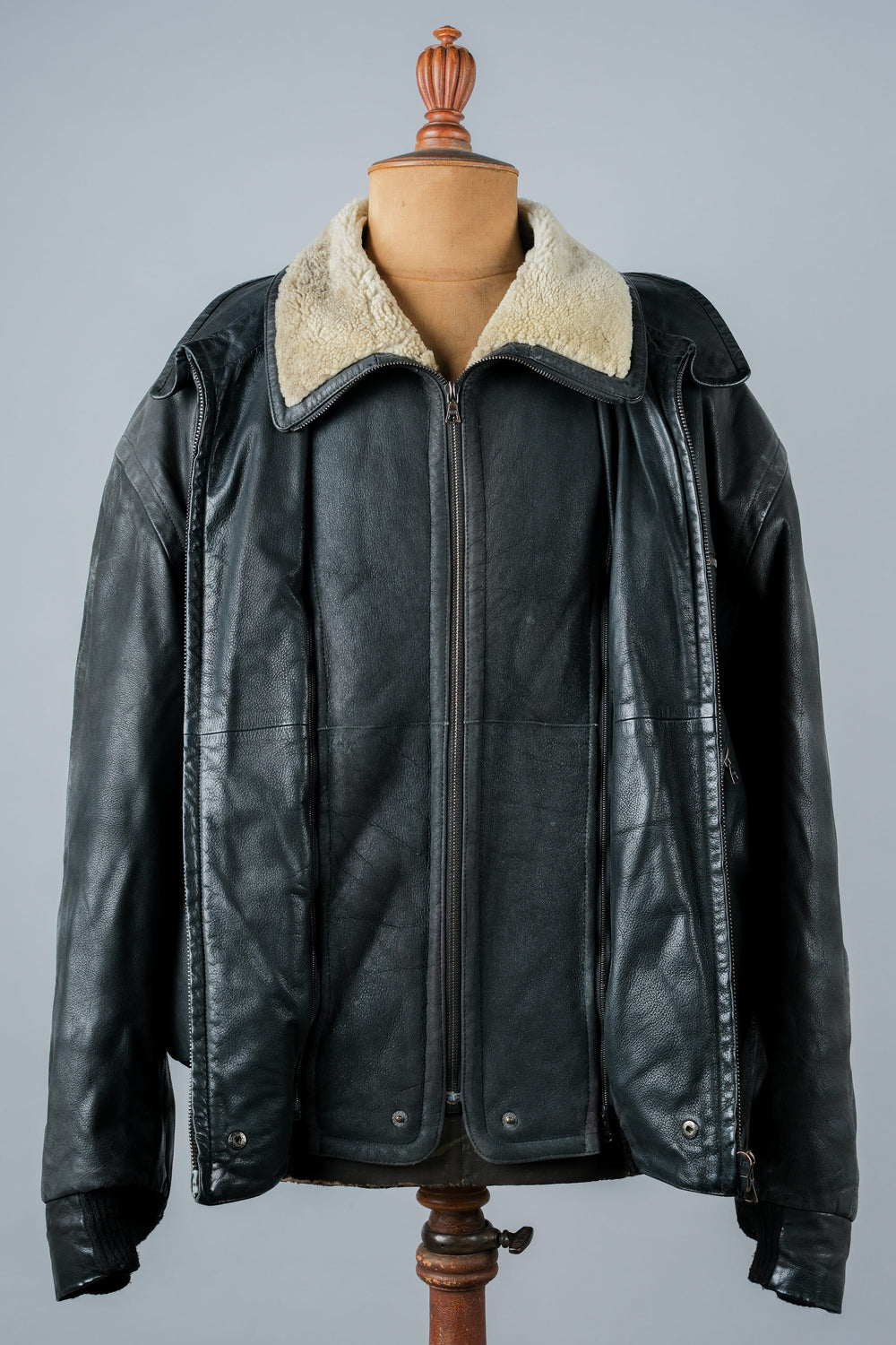 ［~90's］Old SERAPHIN Zip Up Leather Blouson
