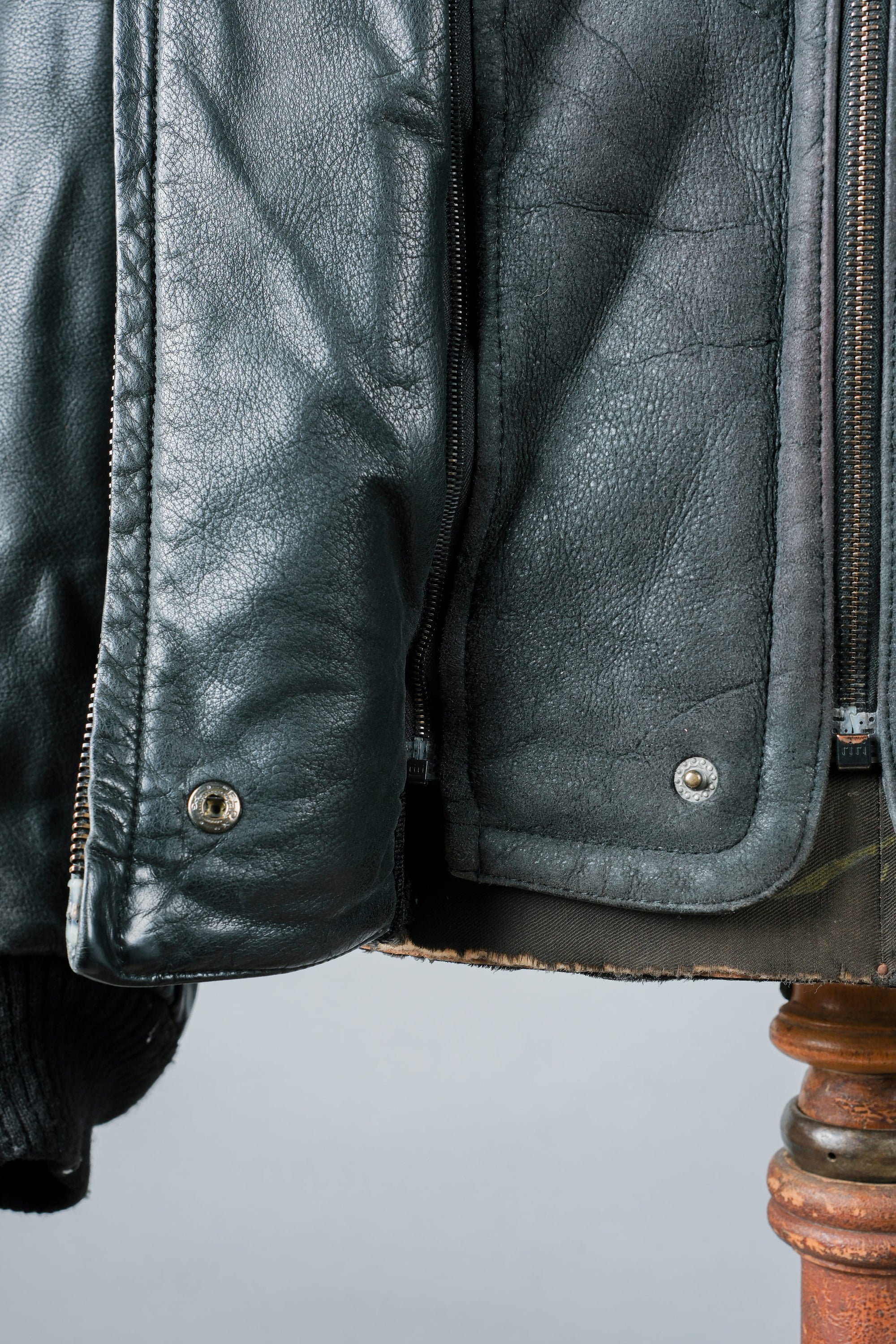 ［~90's］Old SERAPHIN Zip Up Leather Blouson