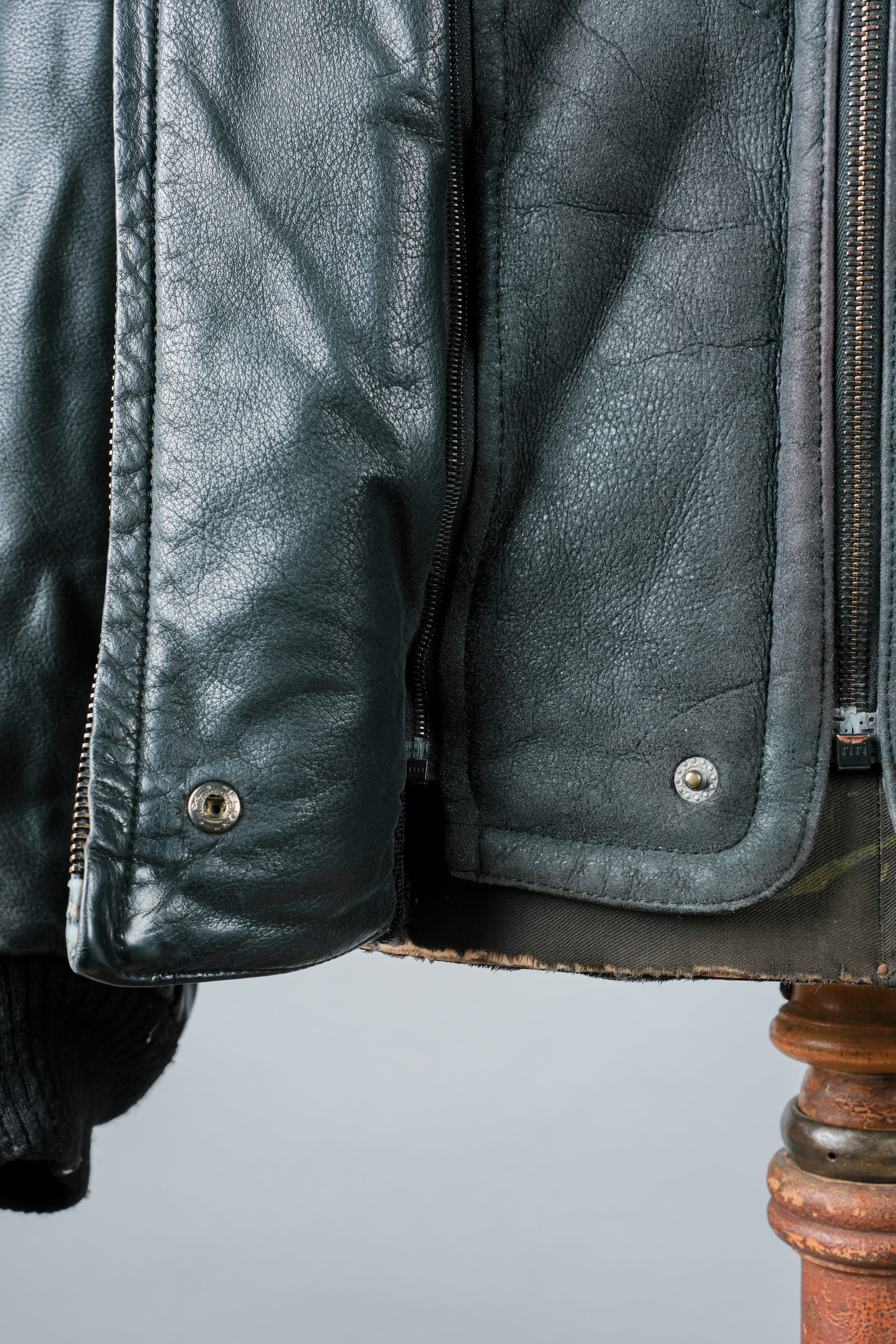 【~90's】Old SERAPHIN Zip Up Leather Blouson