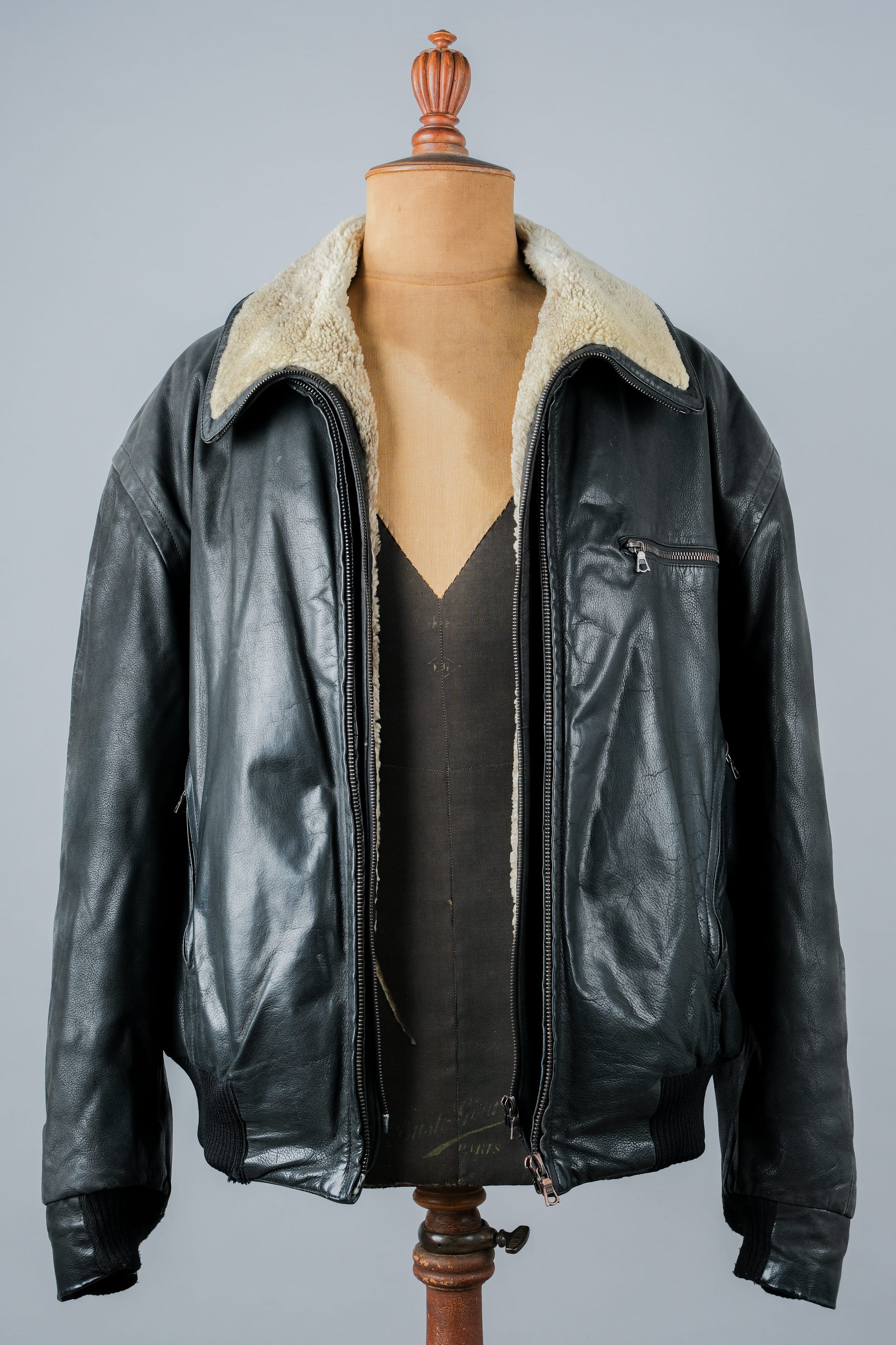 ［~90's］Old SERAPHIN Zip Up Leather Blouson