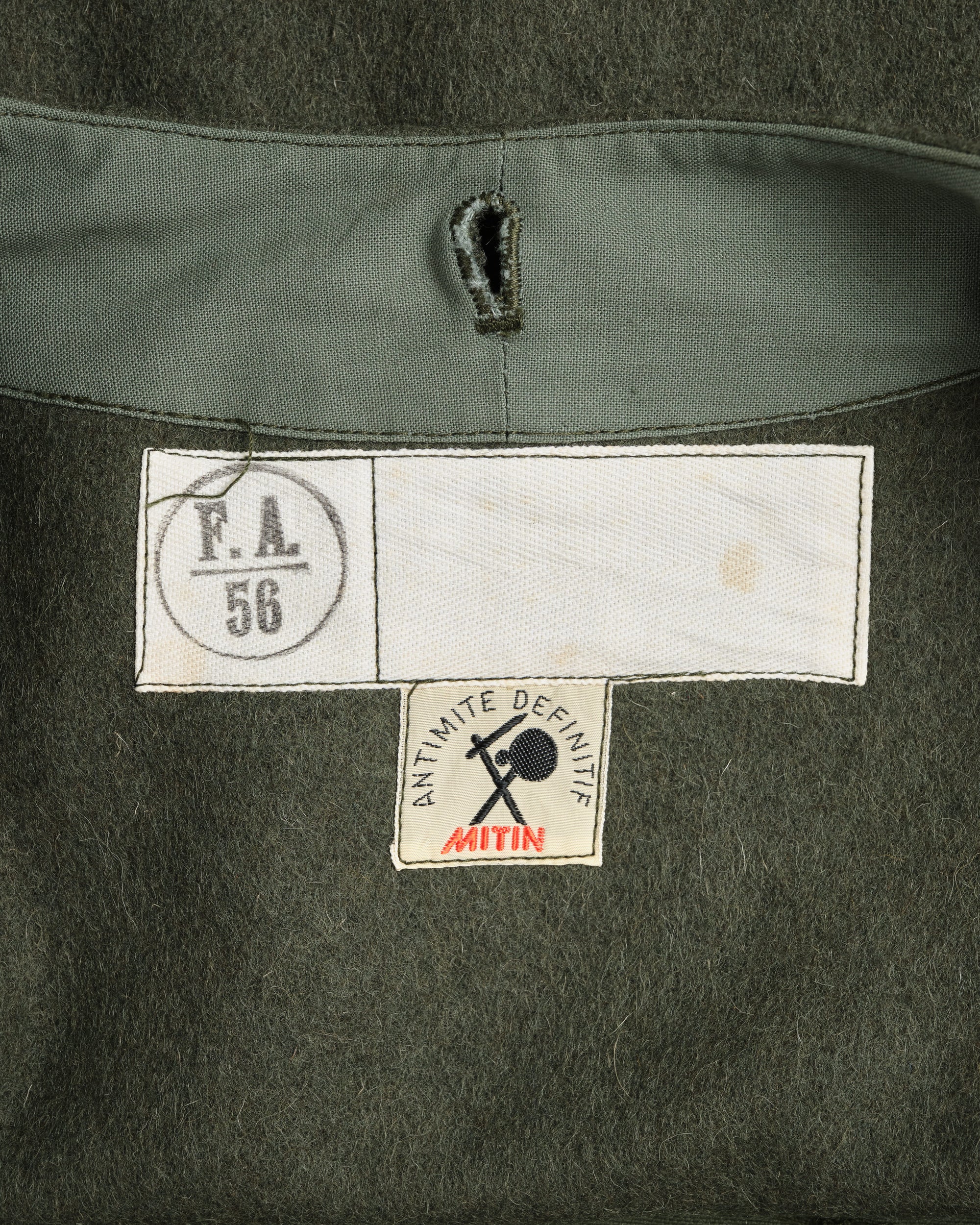 ［~50's］French Air Force M38 Double Breasted Motorcycle Jacket With Liner Size.96-100 "Dead Stock"