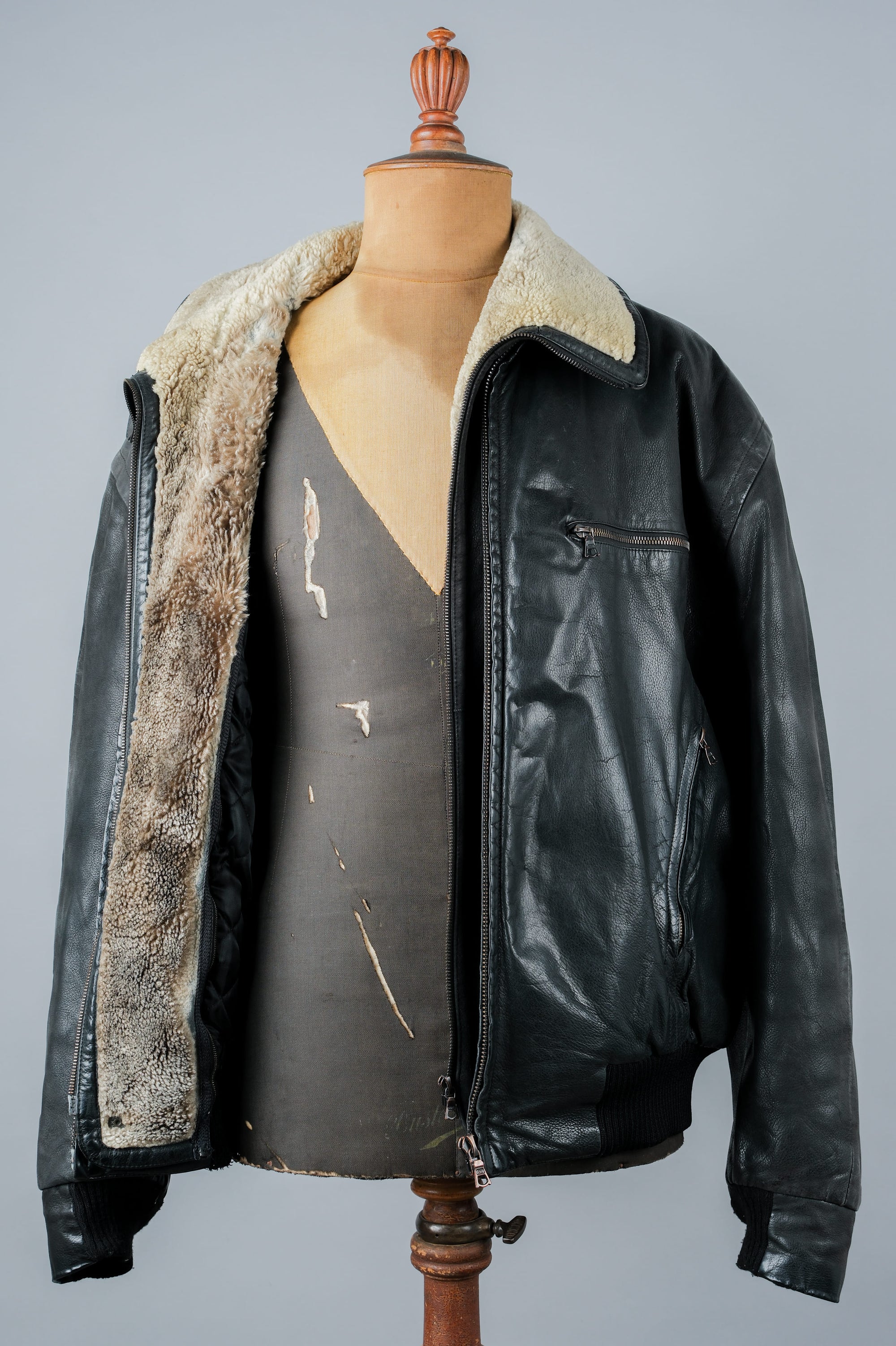 ［~90's］Old SERAPHIN Zip Up Leather Blouson