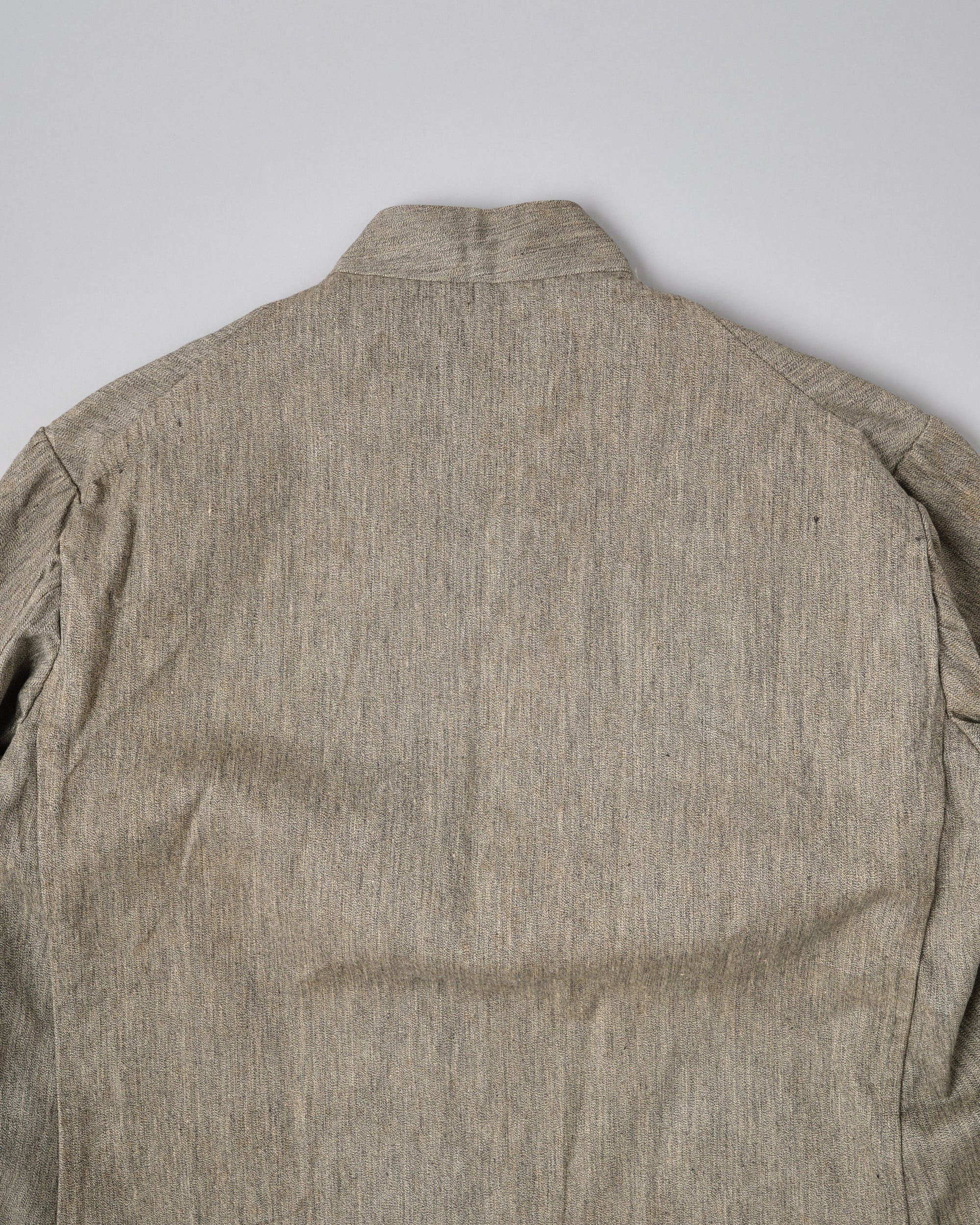 ［~20's］Royal Italian Army Salt & Pepper Cotton Stand Collar Jacket "Red Cross"