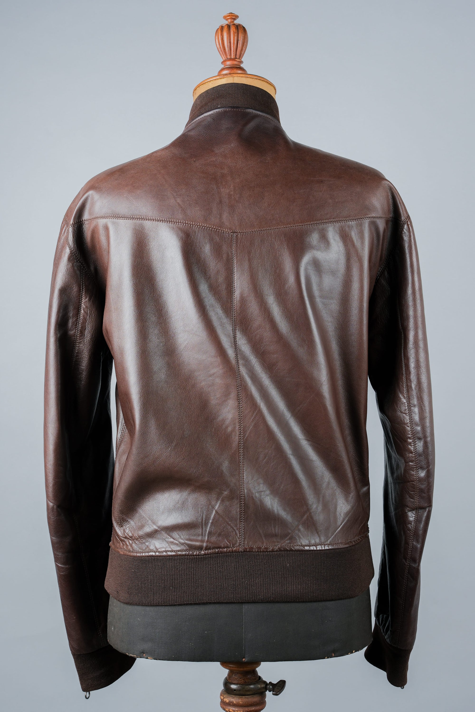 ［~90's］Old SERAPHIN Zip Up Lambskin Leather Blouson Size.50