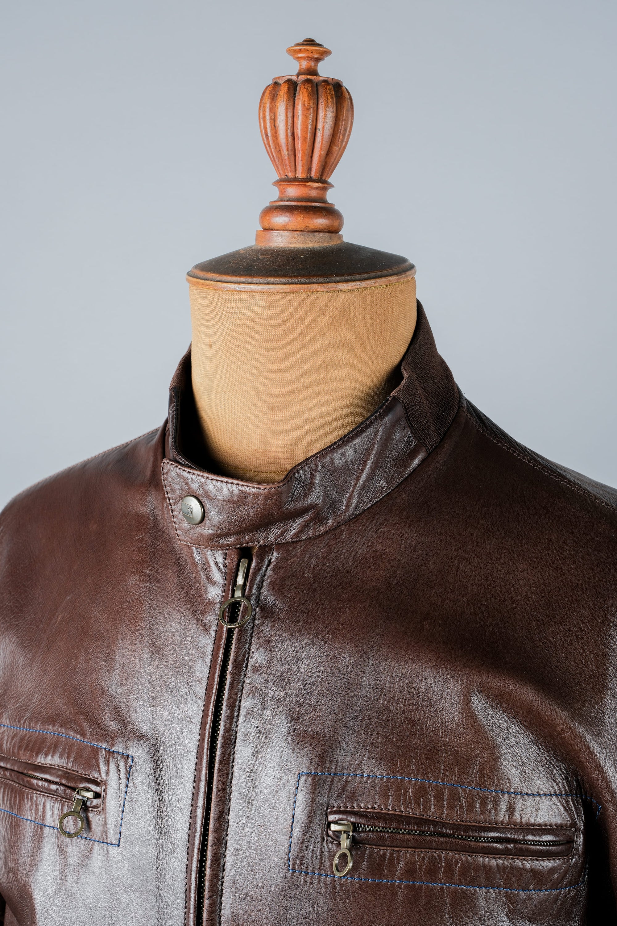 ［~90's］Old SERAPHIN Zip Up Lambskin Leather Blouson Size.50