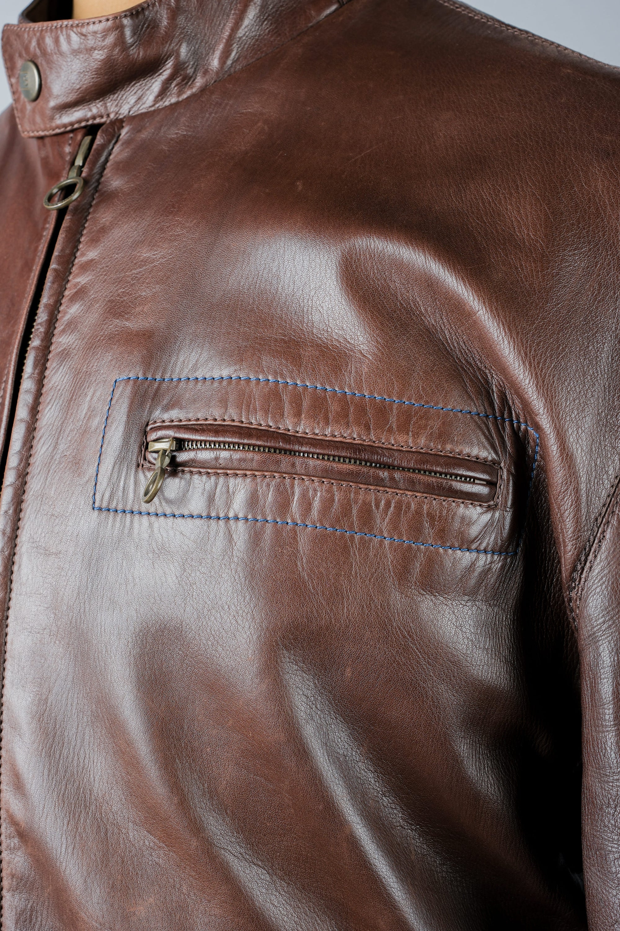 ［~90's］Old SERAPHIN Zip Up Lambskin Leather Blouson Size.50