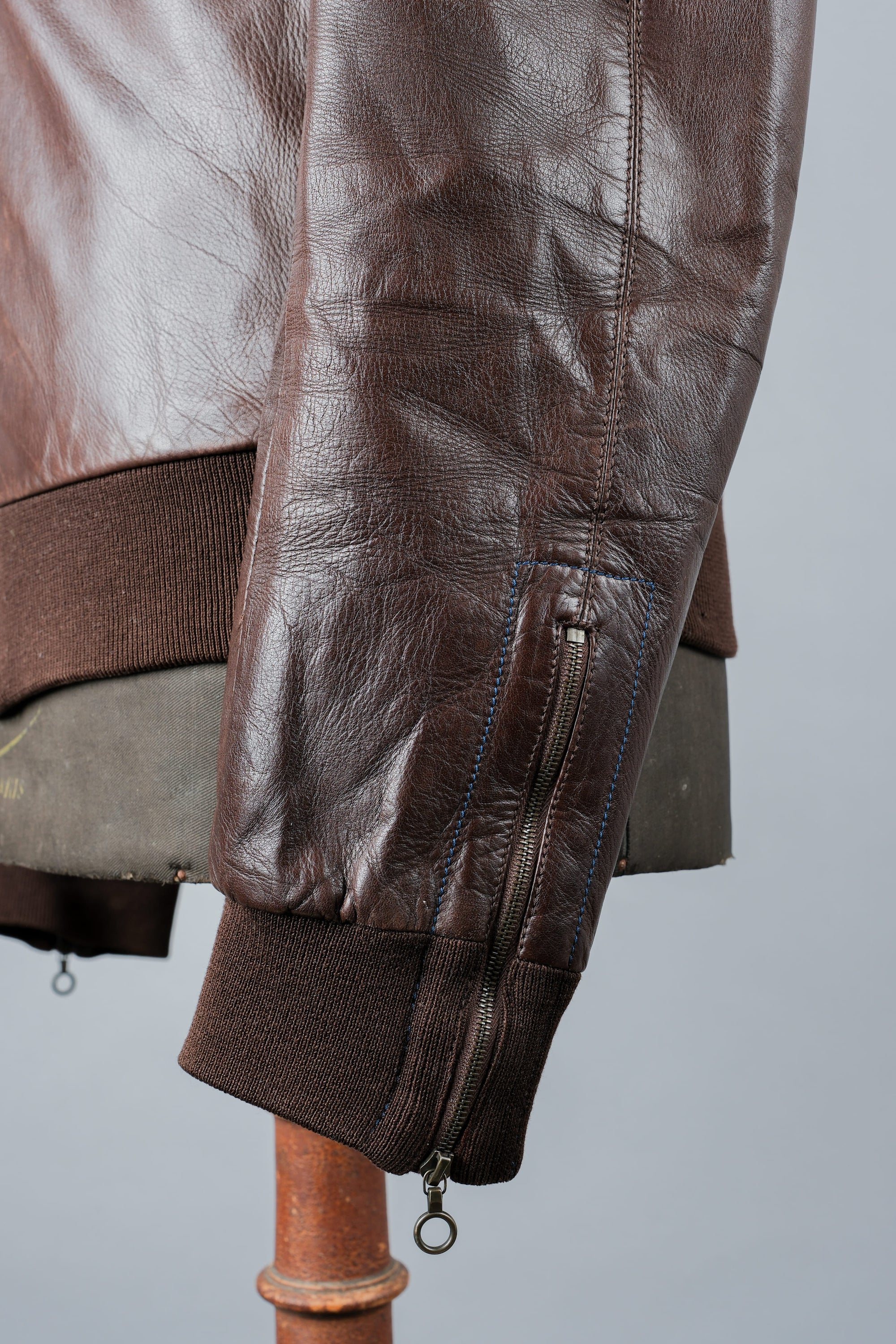 ［~90's］Old SERAPHIN Zip Up Lambskin Leather Blouson Size.50