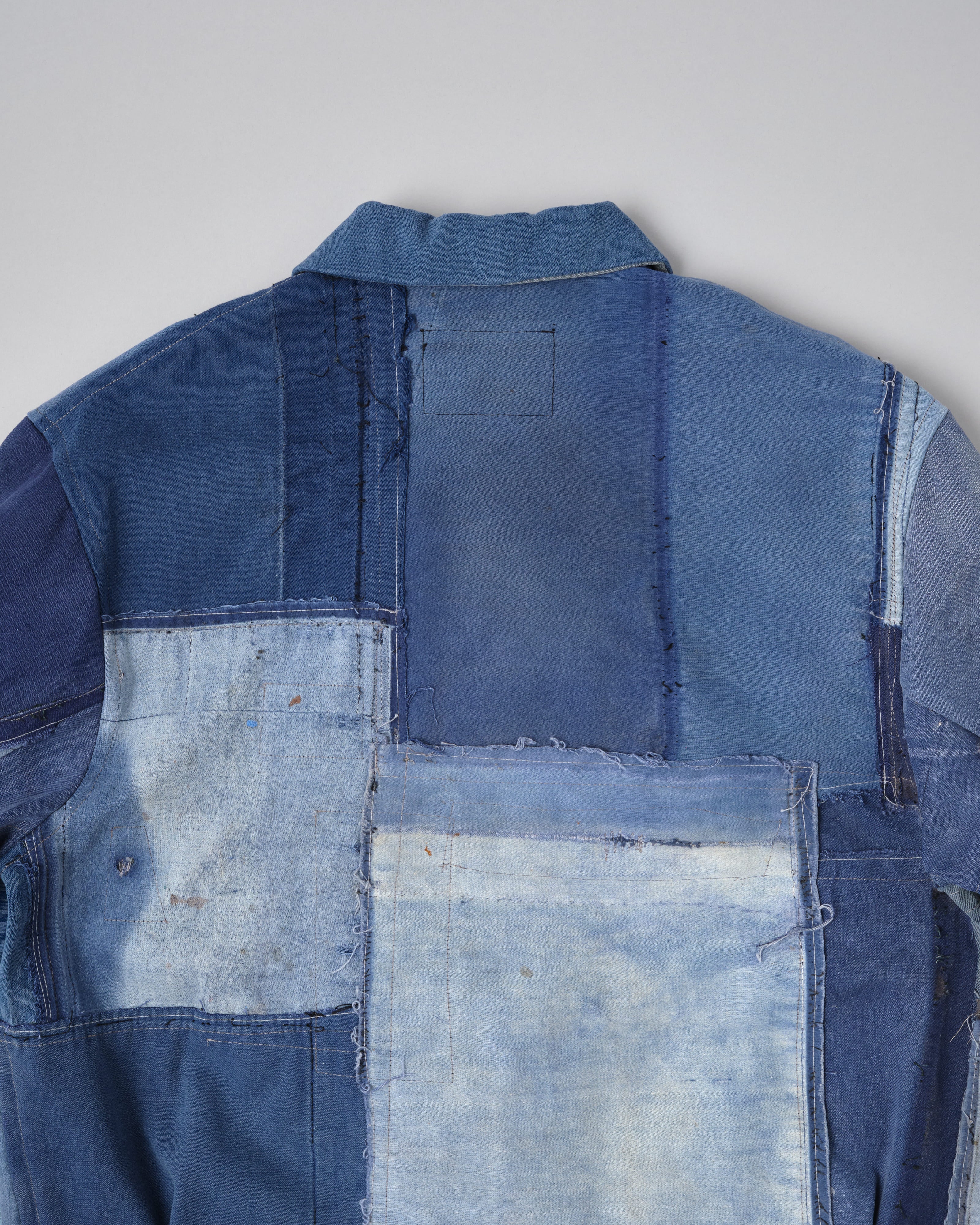 [PROPOSITION] Various French Vintage Blue Fabrics Short Jacket