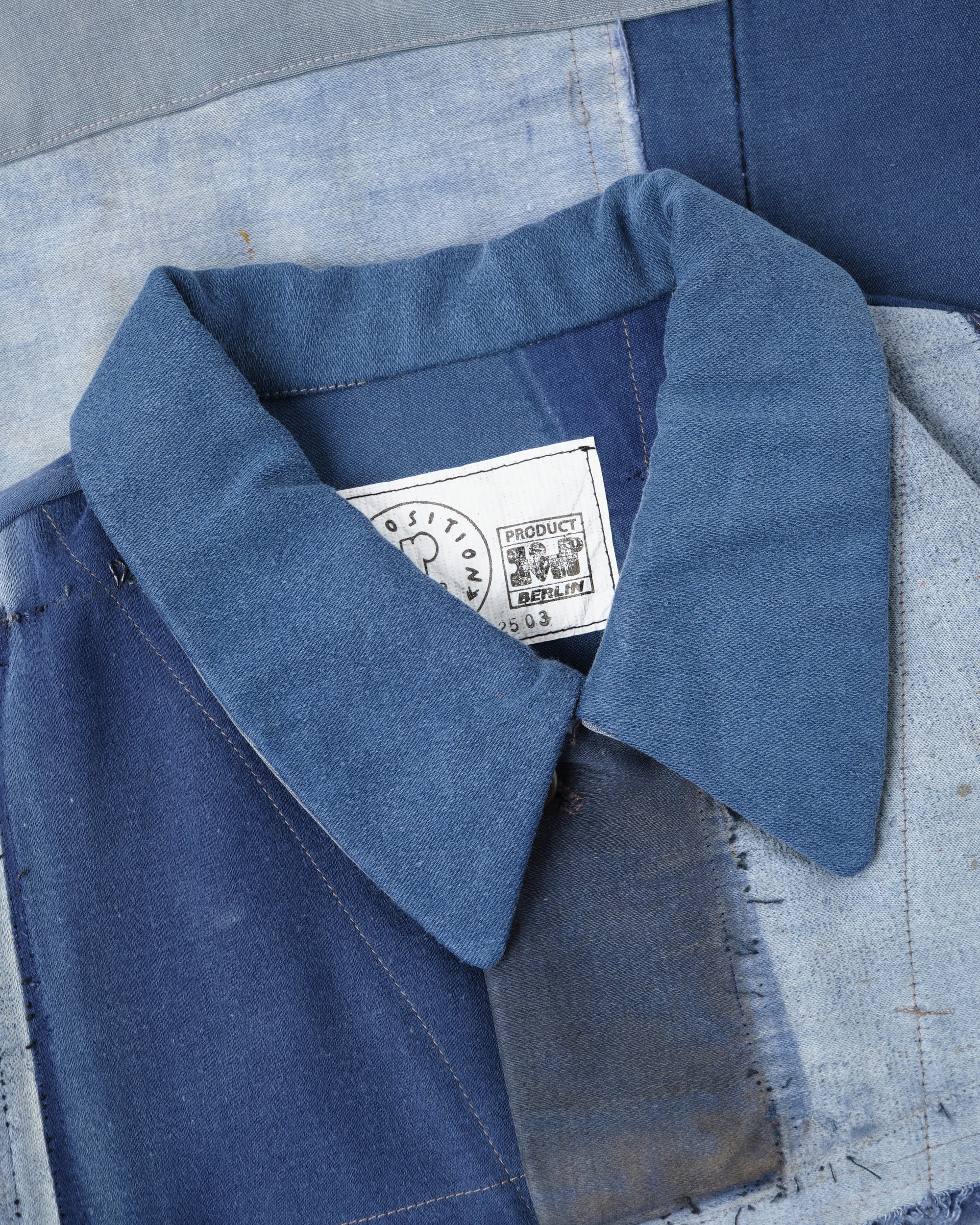 ［PROPOSITION］Various French Vintage Blue Fabrics Short Jacket