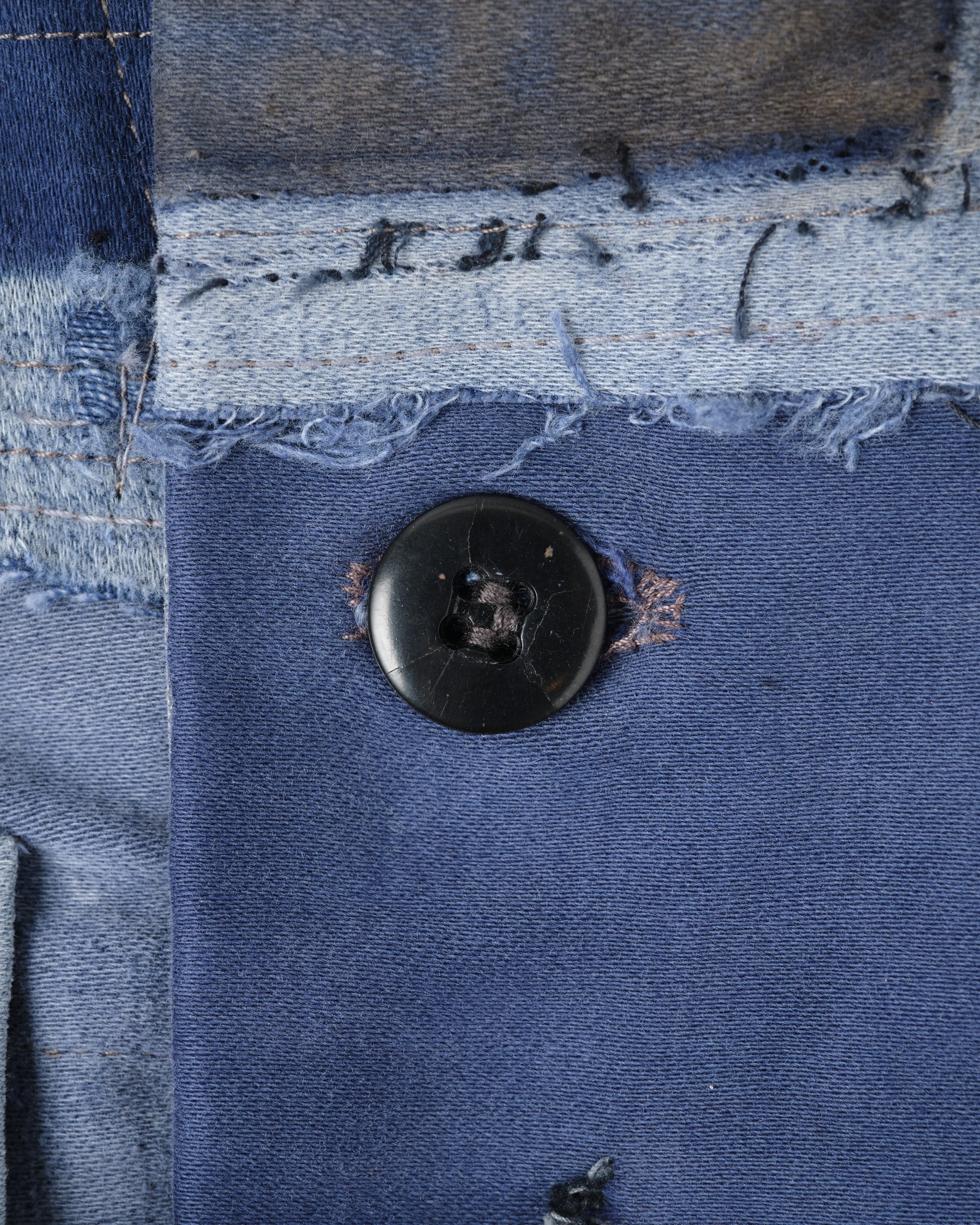 ［PROPOSITION］Various French Vintage Blue Fabrics Short Jacket