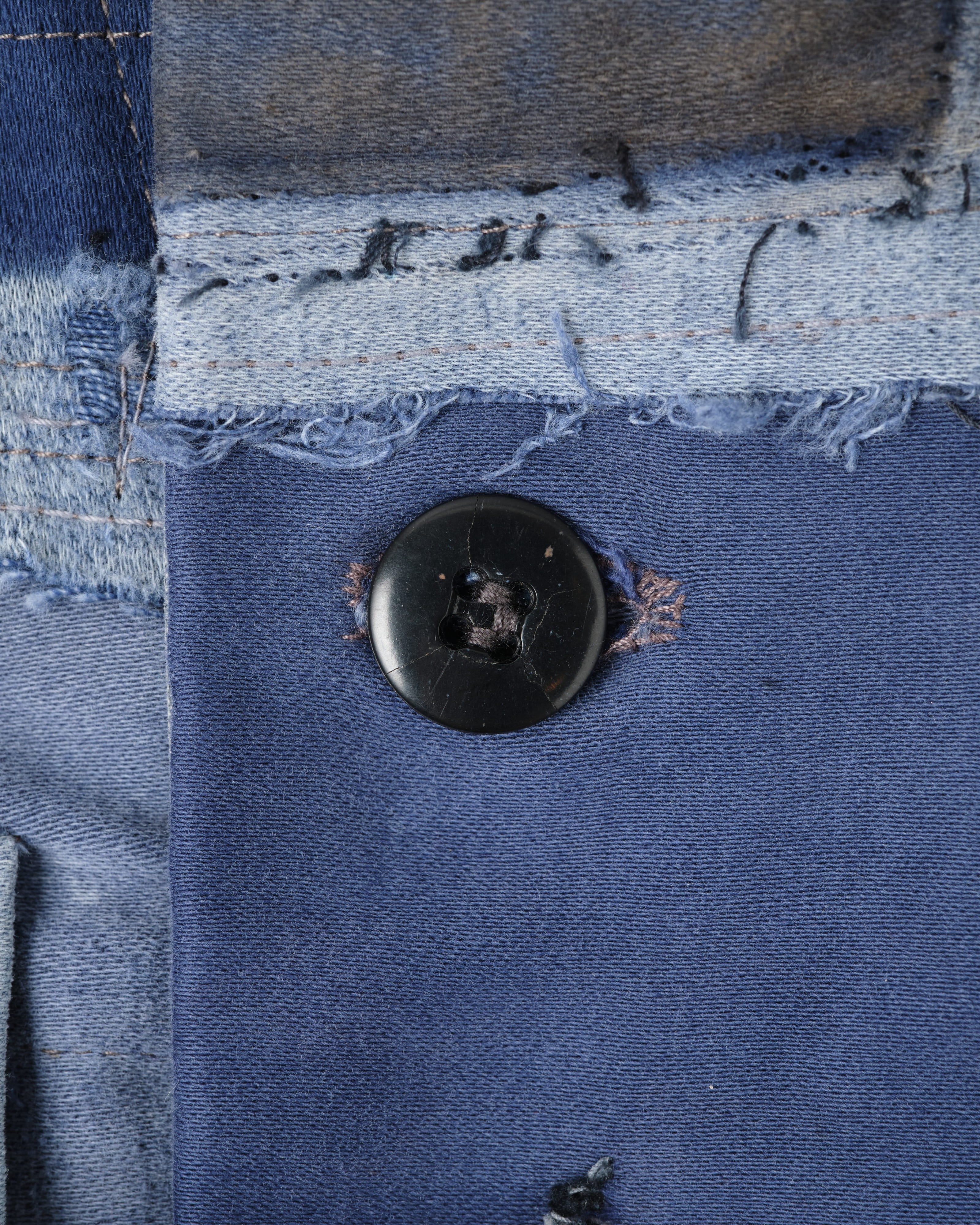 [PROPOSITION] Various French Vintage Blue Fabrics Short Jacket