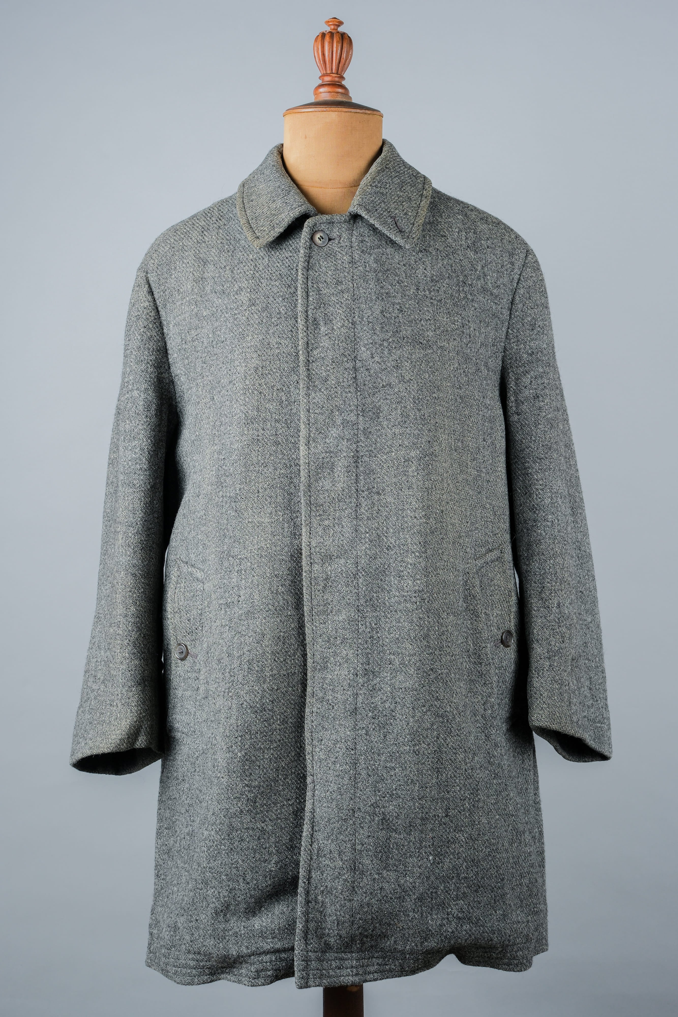 [〜80年代]復古Burberrys鞍肩羊毛毛毛毛尺寸。50rl“ Harris Tweed”“修改”