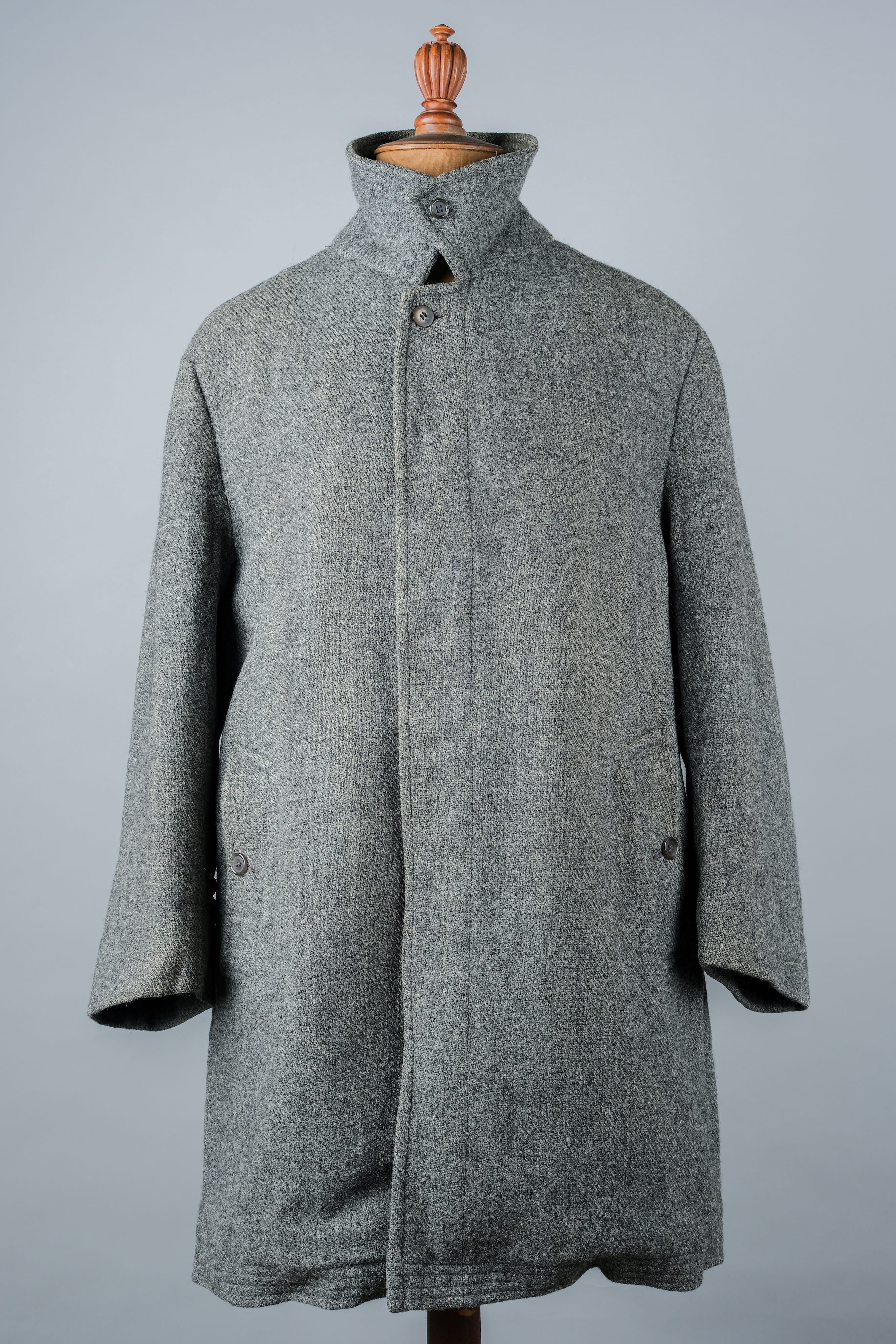 [〜80年代]復古Burberrys鞍肩羊毛毛毛毛尺寸。50rl“ Harris Tweed”“修改”