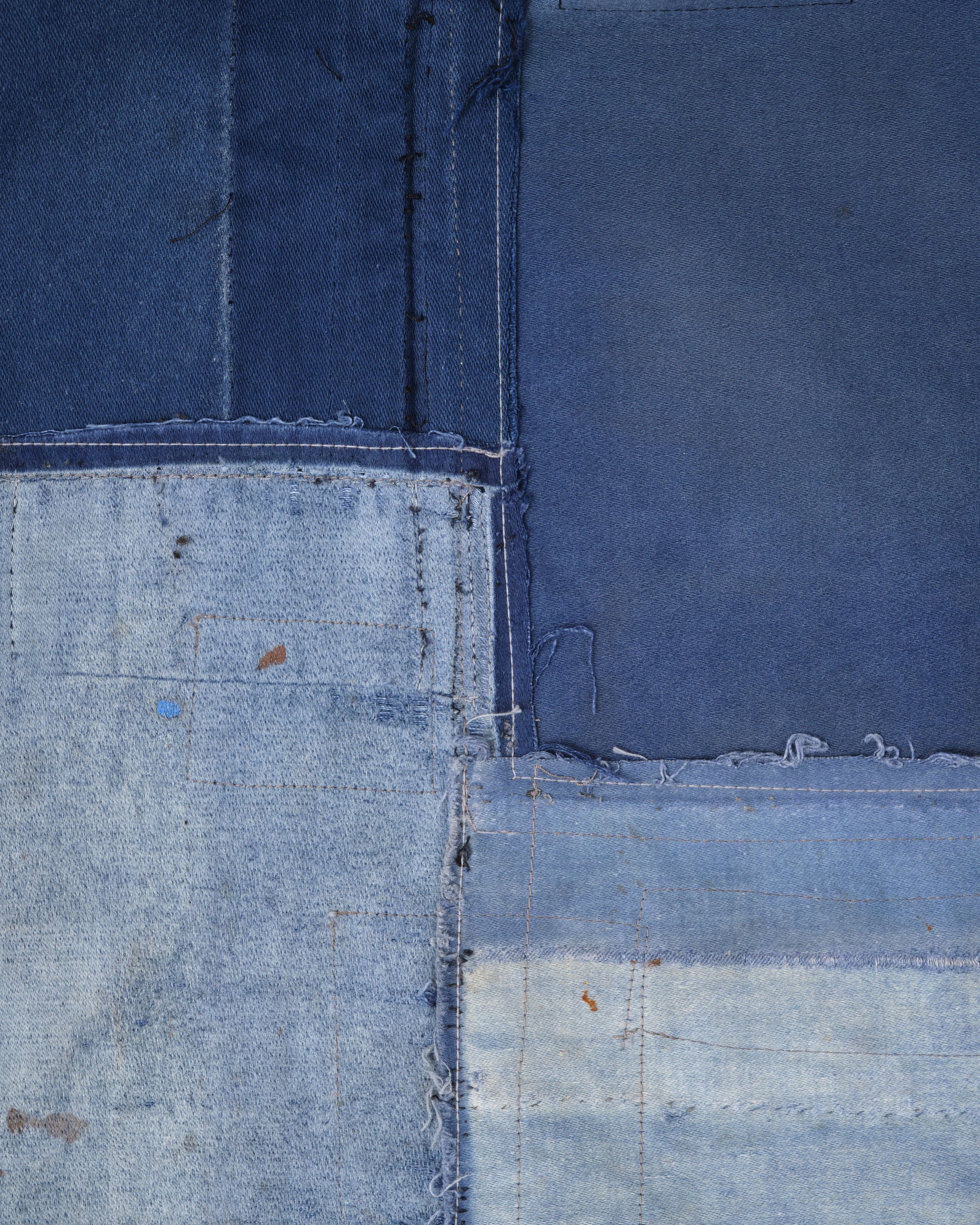 ［PROPOSITION］Various French Vintage Blue Fabrics Short Jacket