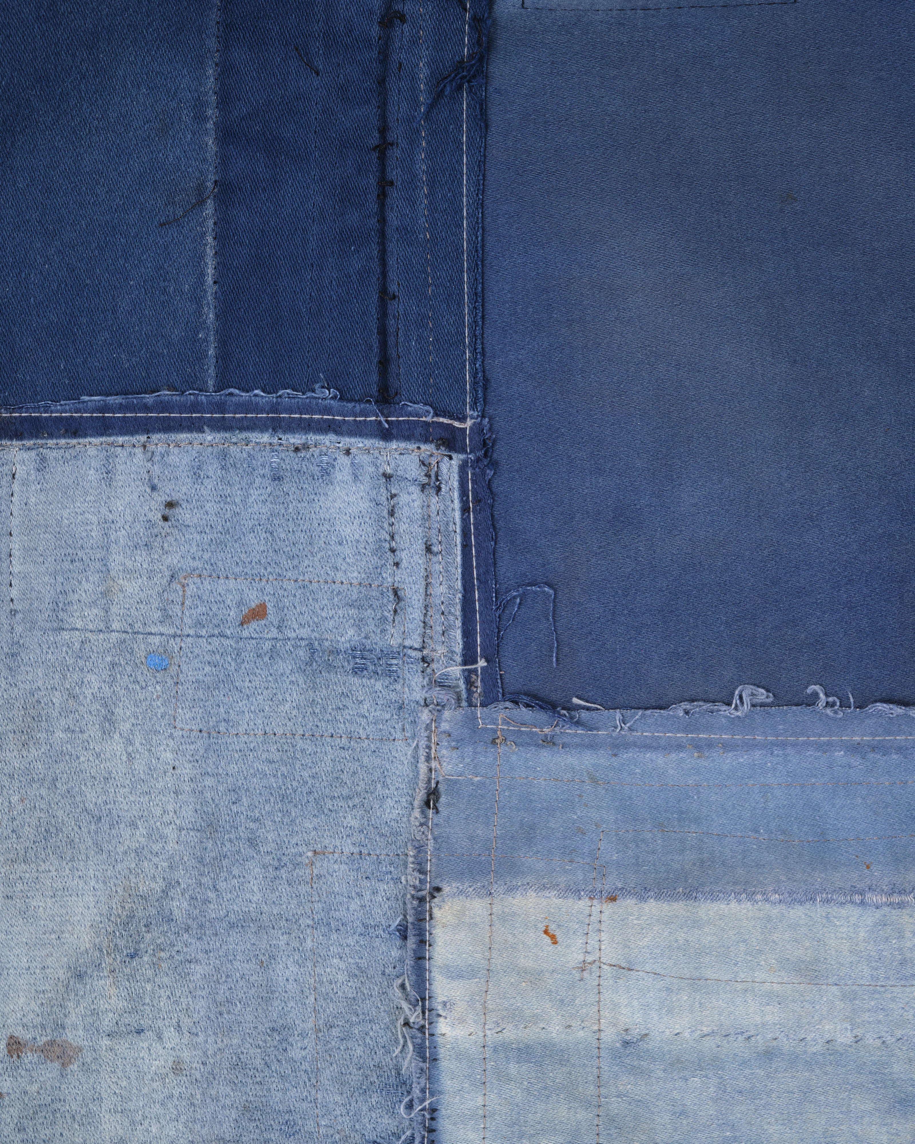 [PROPOSITION] Various French Vintage Blue Fabrics Short Jacket