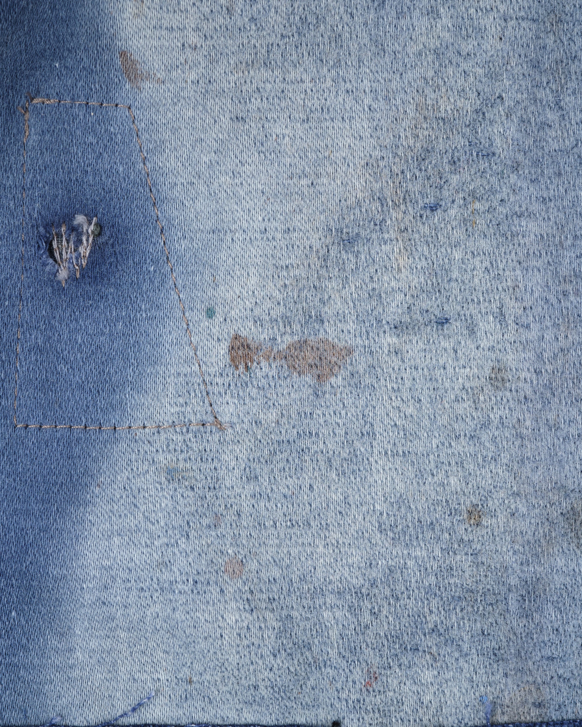 ［PROPOSITION］Various French Vintage Blue Fabrics Short Jacket