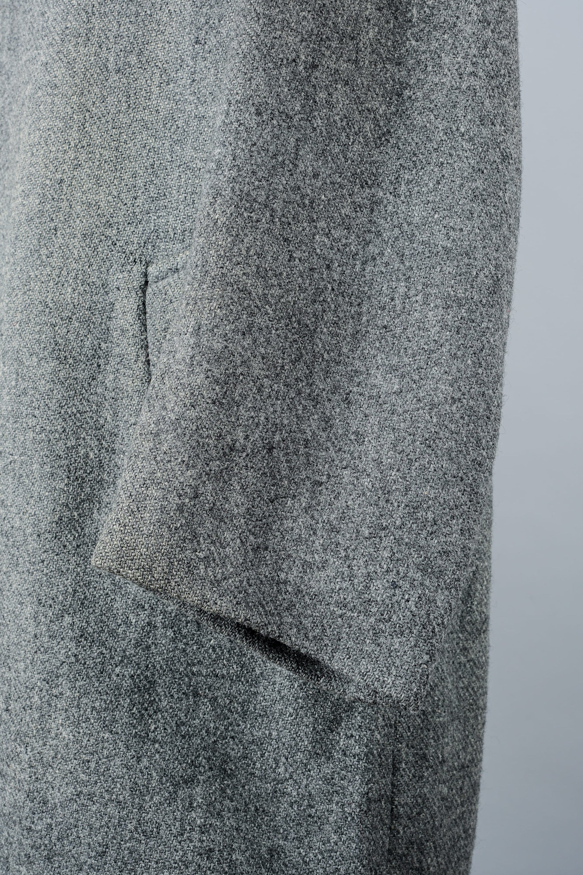 【~80's】Vintage Burberrys Saddle Shoulder Wool Balmacaan Coat Size.50RL "HARRIS TWEED" "Modified"