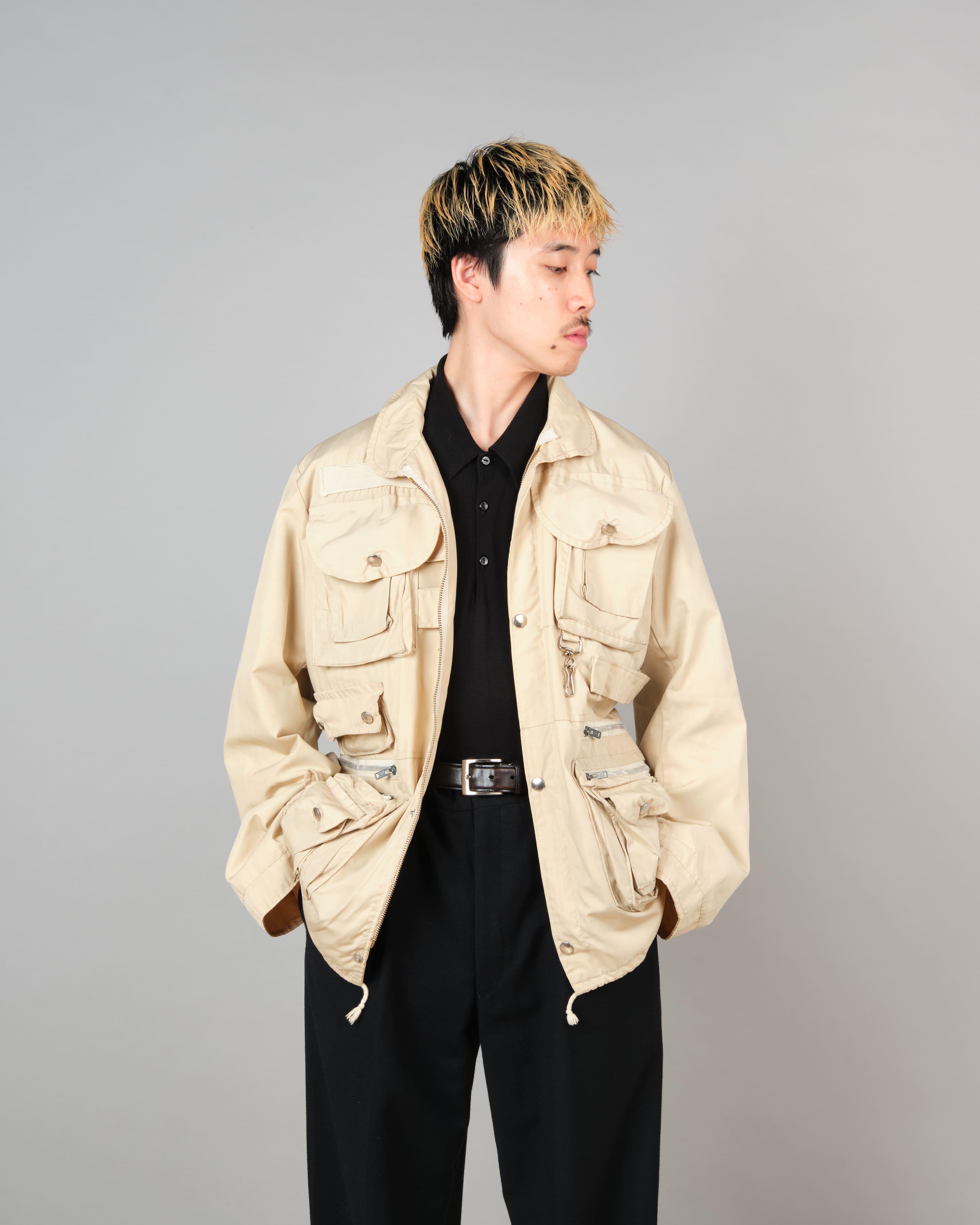 [~70's] French Vintage Multi Pocket Jacket