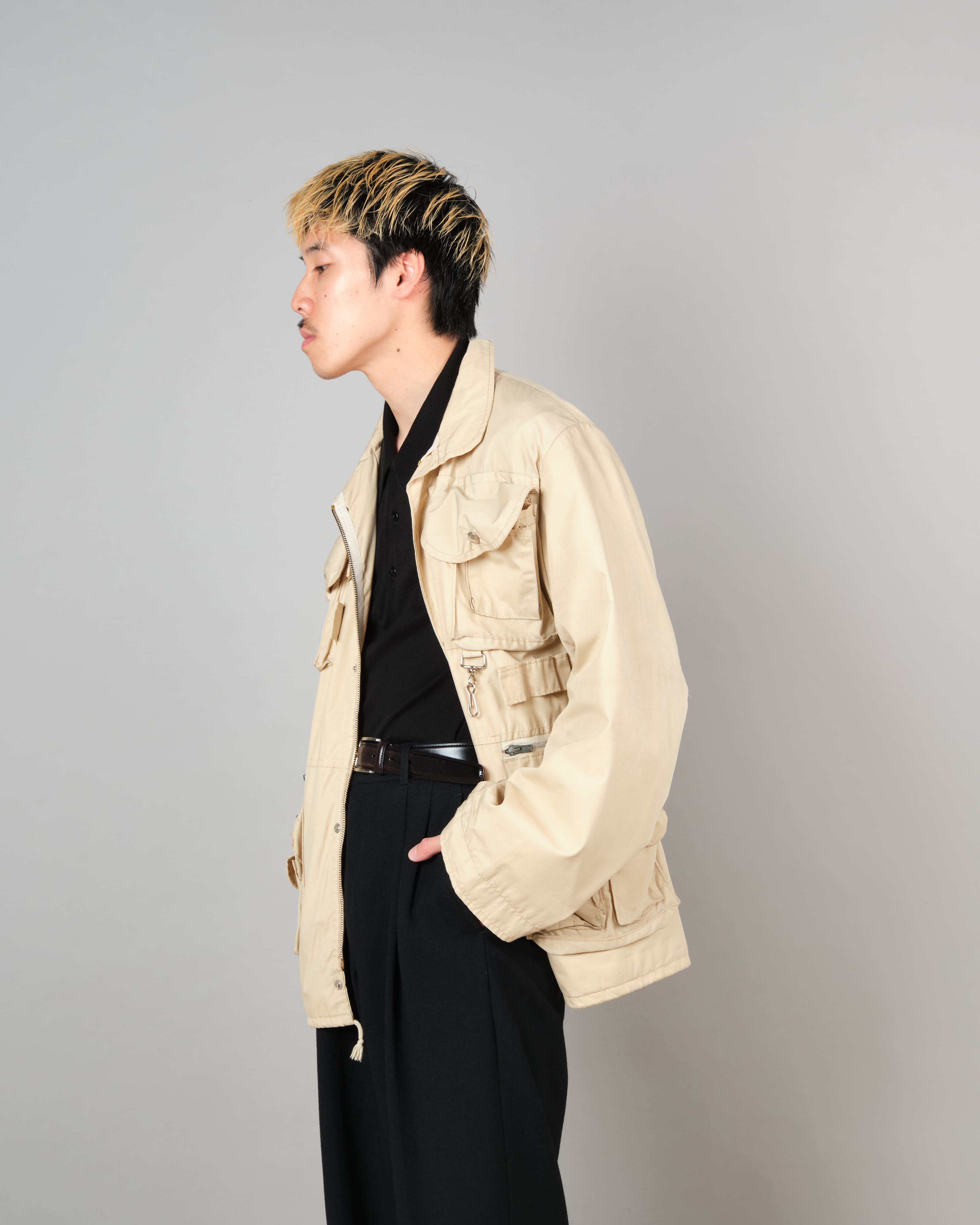 [~70's] French Vintage Multi Pocket Jacket