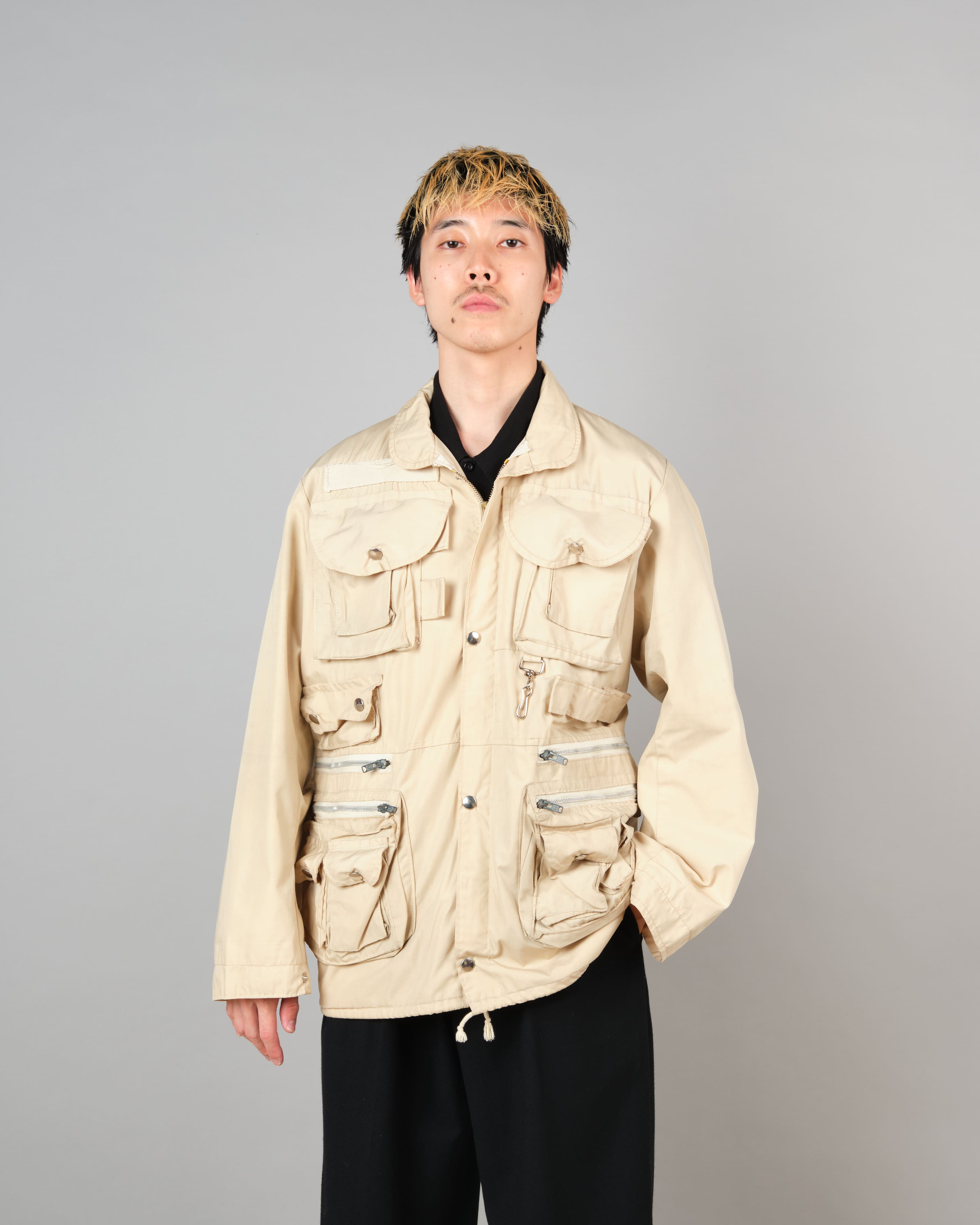 [~70's] French Vintage Multi Pocket Jacket