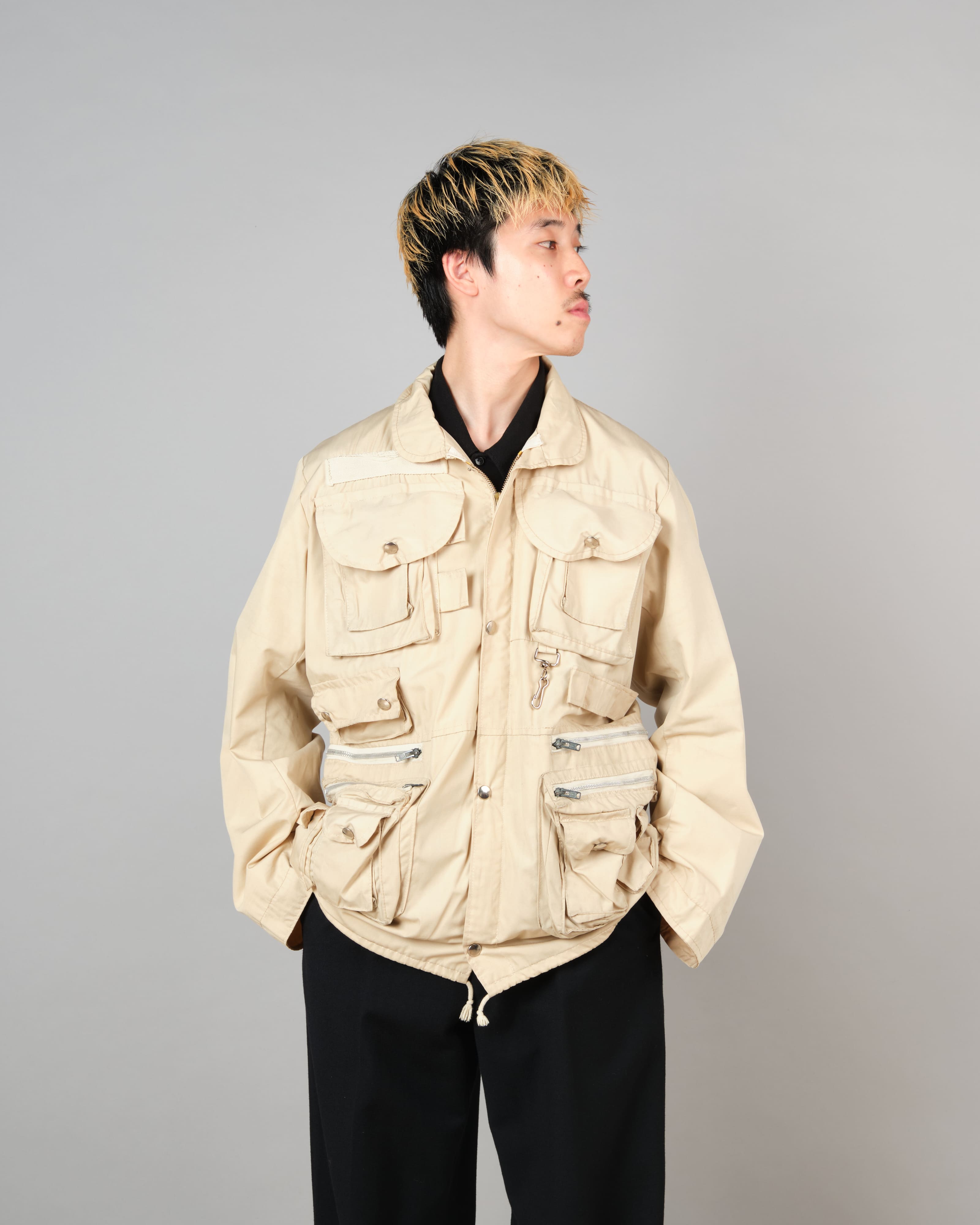 [~70's] French Vintage Multi Pocket Jacket