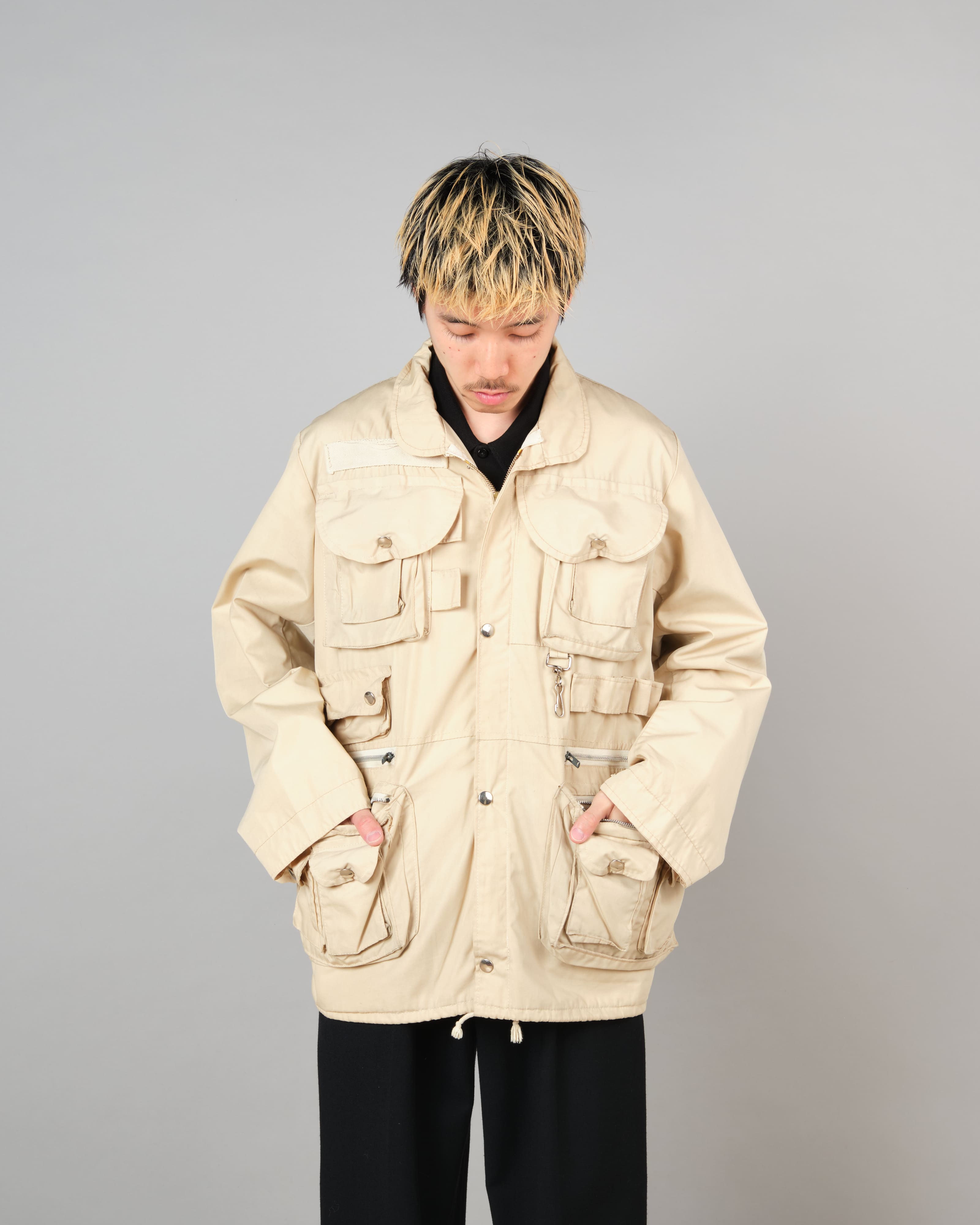 [~70's] French Vintage Multi Pocket Jacket