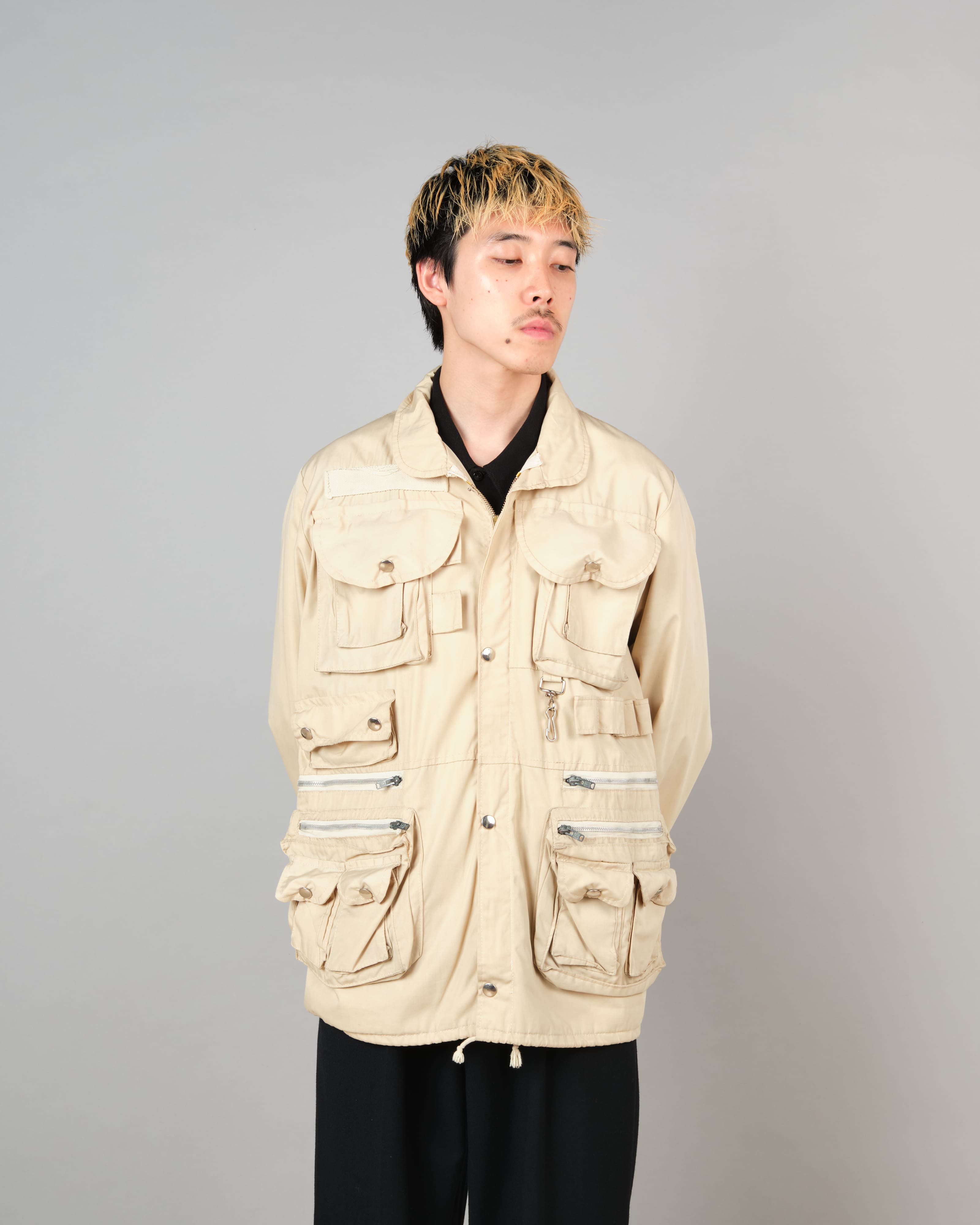 [~70's] French Vintage Multi Pocket Jacket