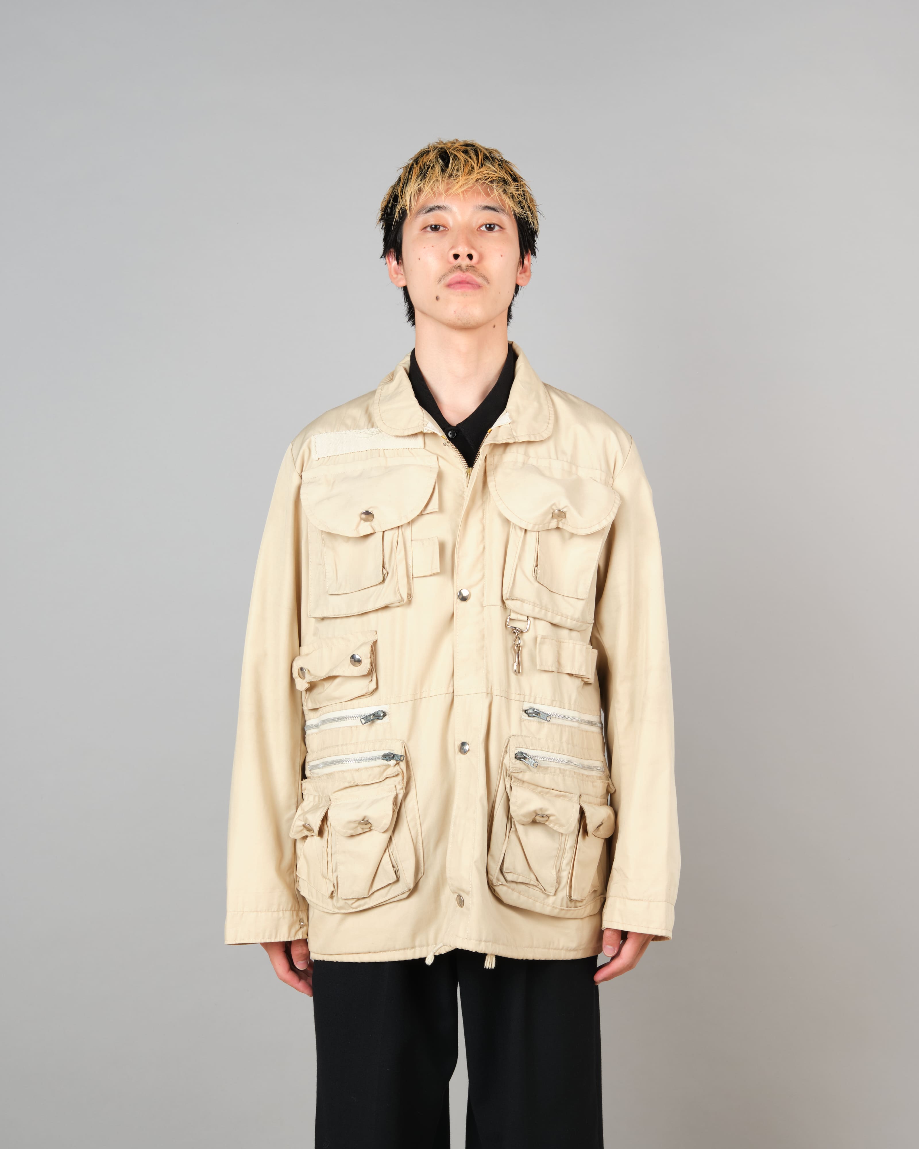 [~70's] French Vintage Multi Pocket Jacket
