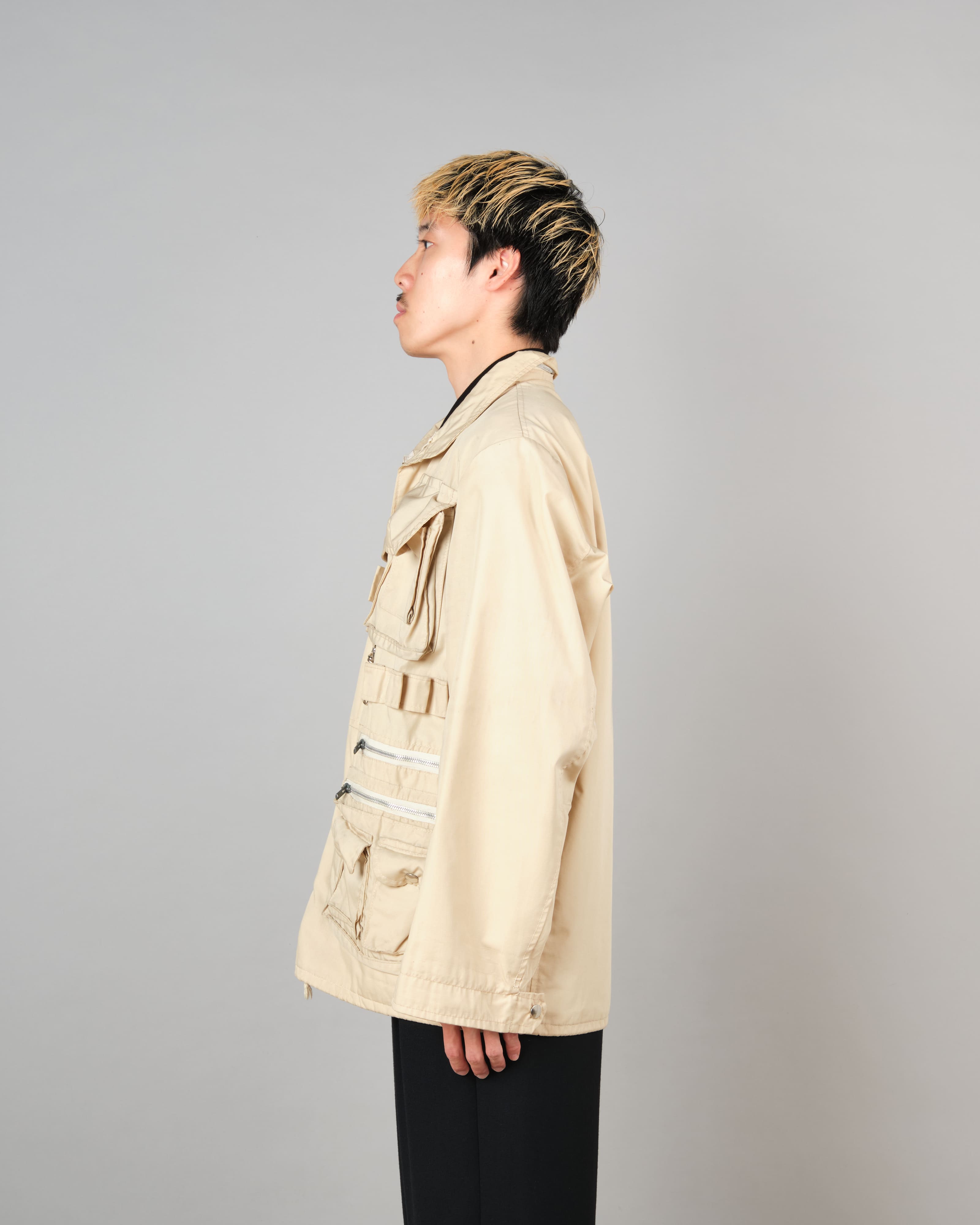 [~70's] French Vintage Multi Pocket Jacket