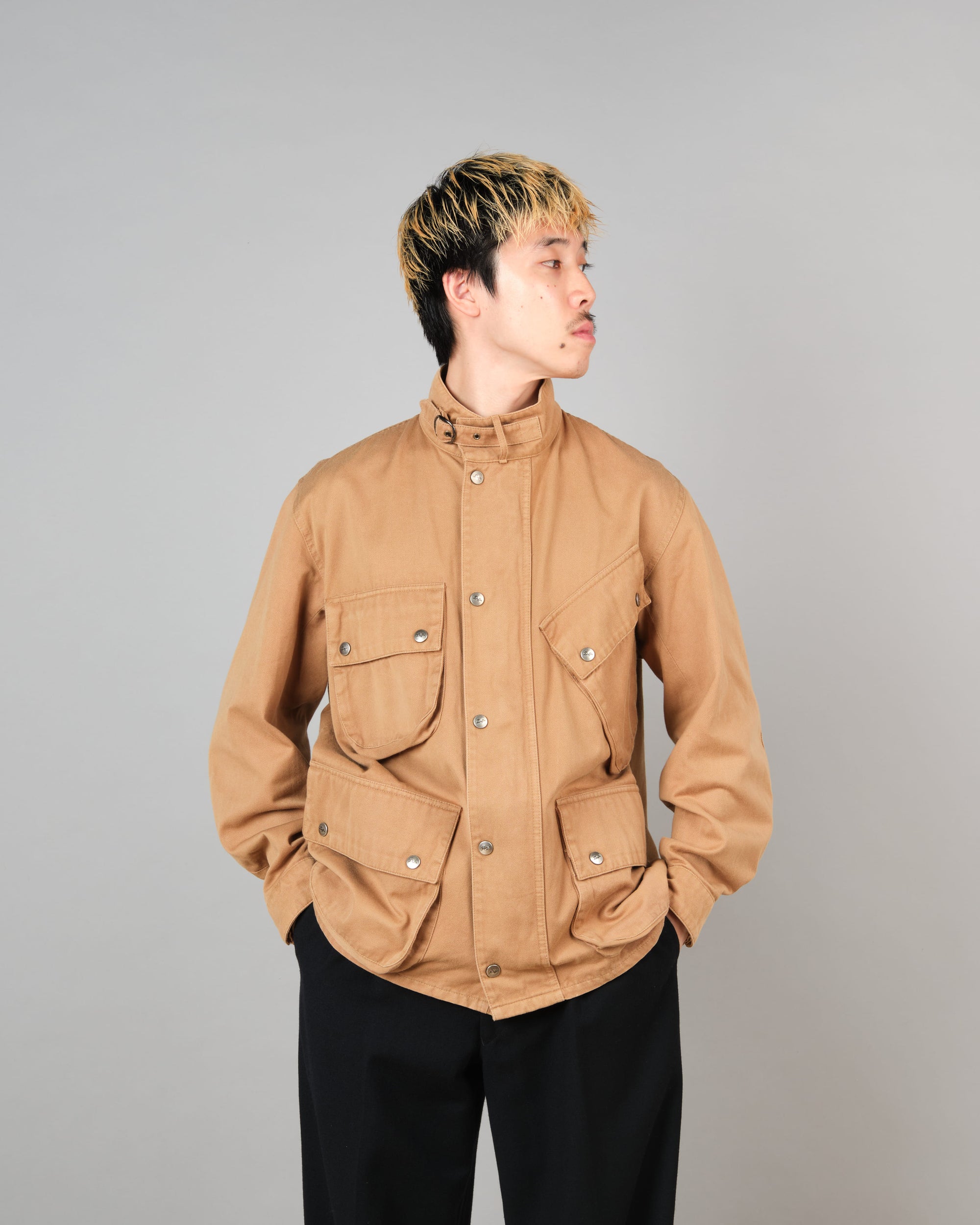 ［~80’s］Vintage The Duffer of ST.George Cotton Motorcycle Jacket Size.M