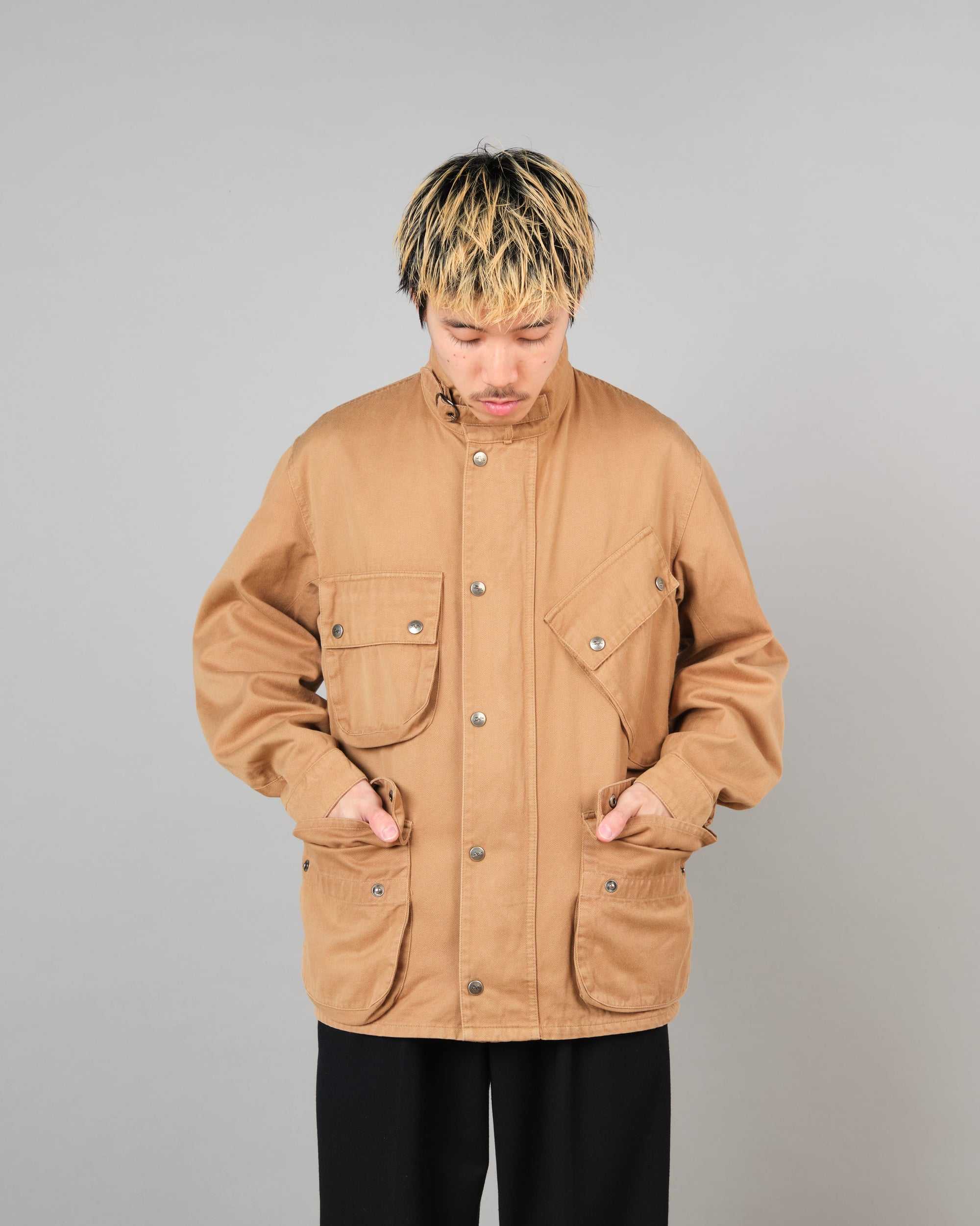 ［~80’s］Vintage The Duffer of ST.George Cotton Motorcycle Jacket Size.M