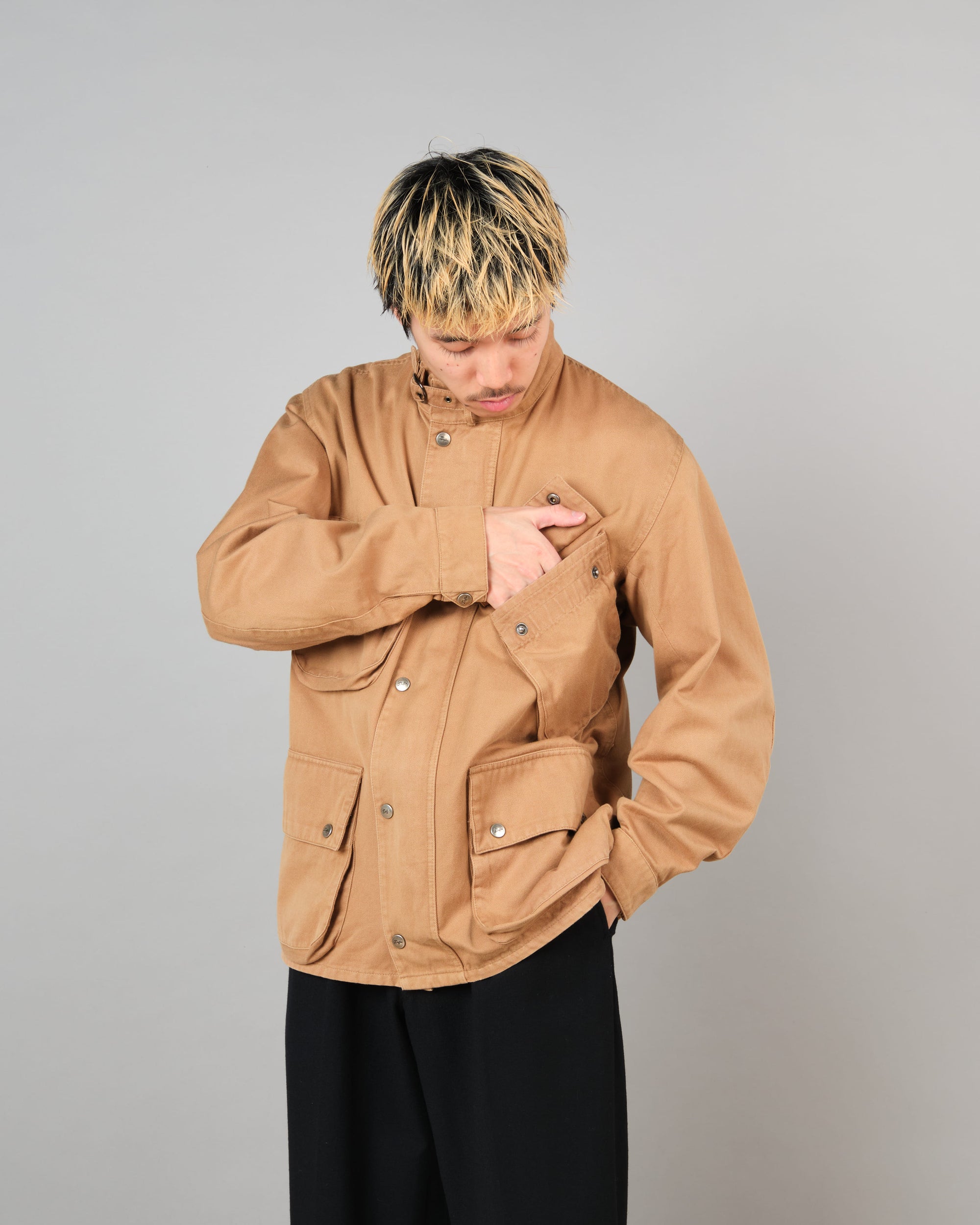［~80’s］Vintage The Duffer of ST.George Cotton Motorcycle Jacket Size.M