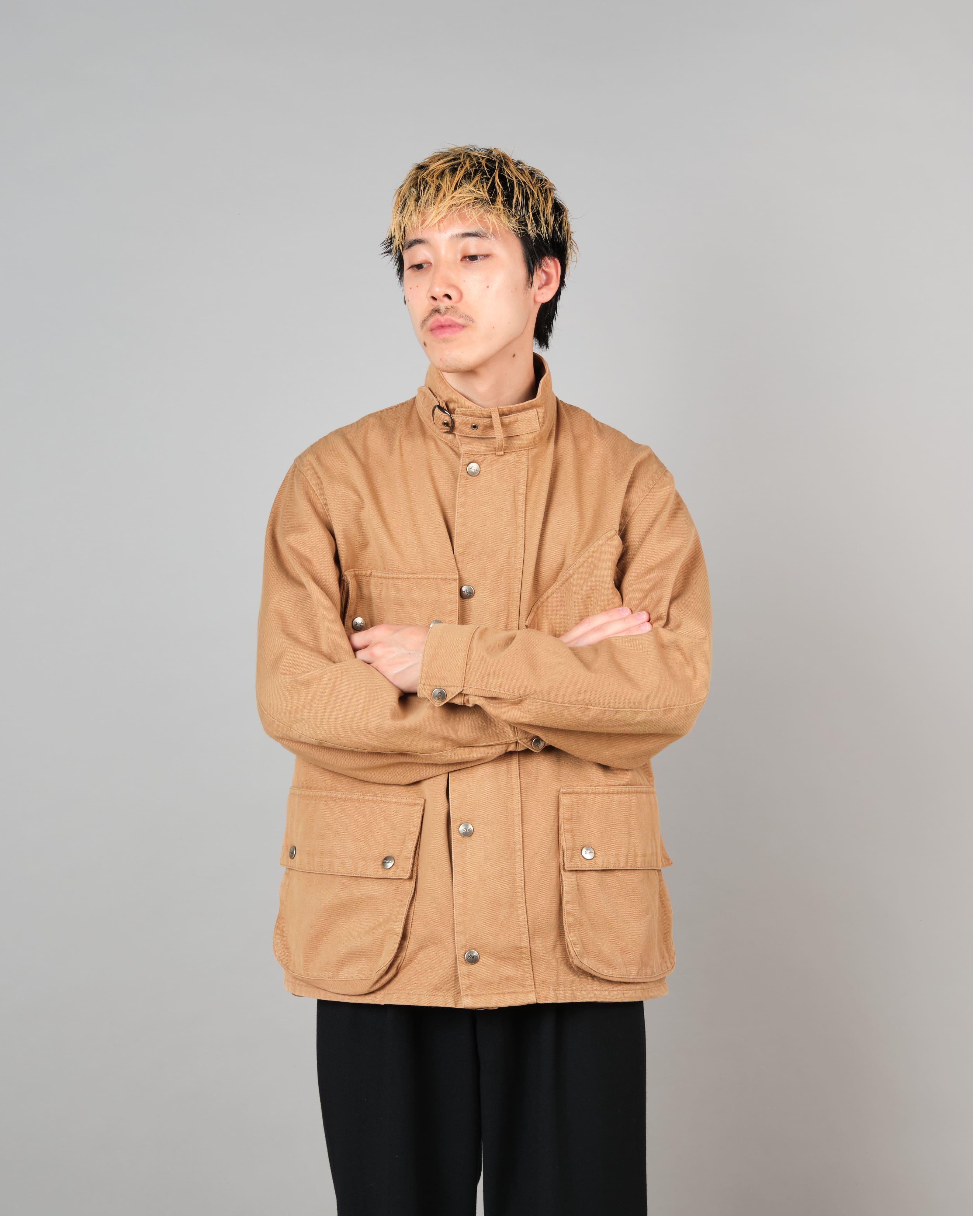 80's】Vintage The Duffer of ST.George Cotton Motorcycle Jacket Size.M