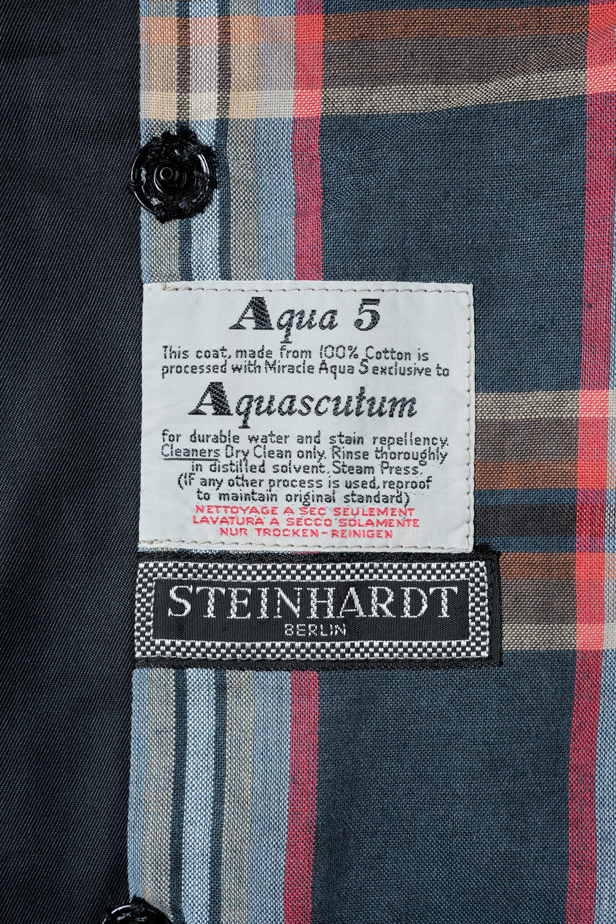 【~60's】Vintage Aquascutum Single Raglan Balmacaan Coat C100 Size.44REG "Aqua 5" "STEINHARDT 別注"