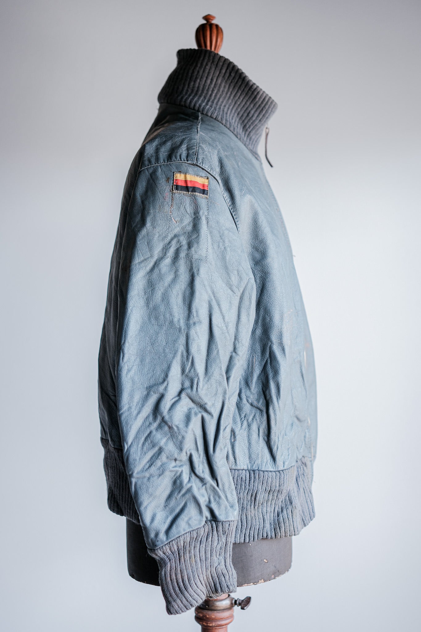 [〜70年代]西德航空飛行員皮革夾克大小。170/100