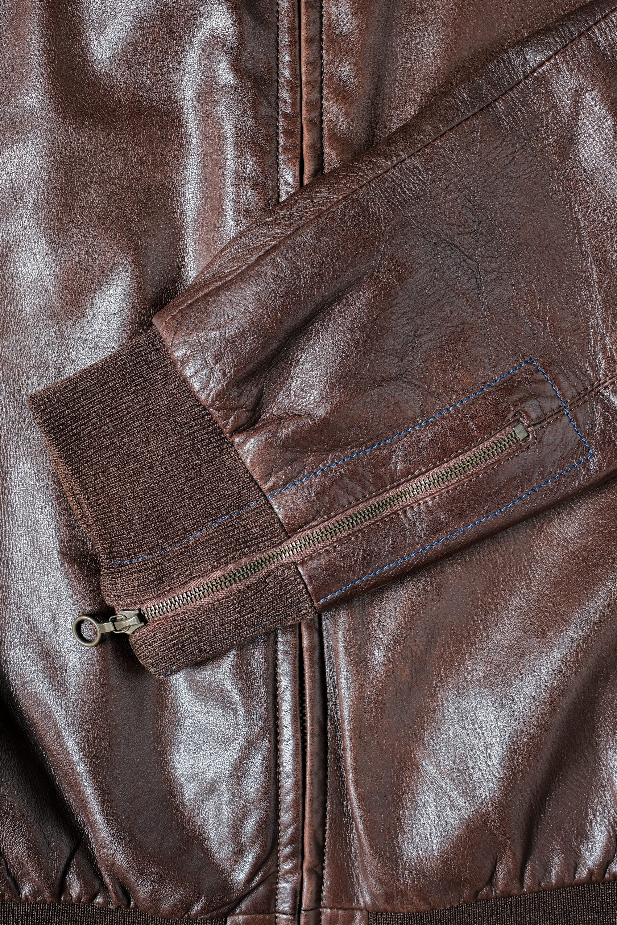 ［~90's］Old SERAPHIN Zip Up Lambskin Leather Blouson Size.50