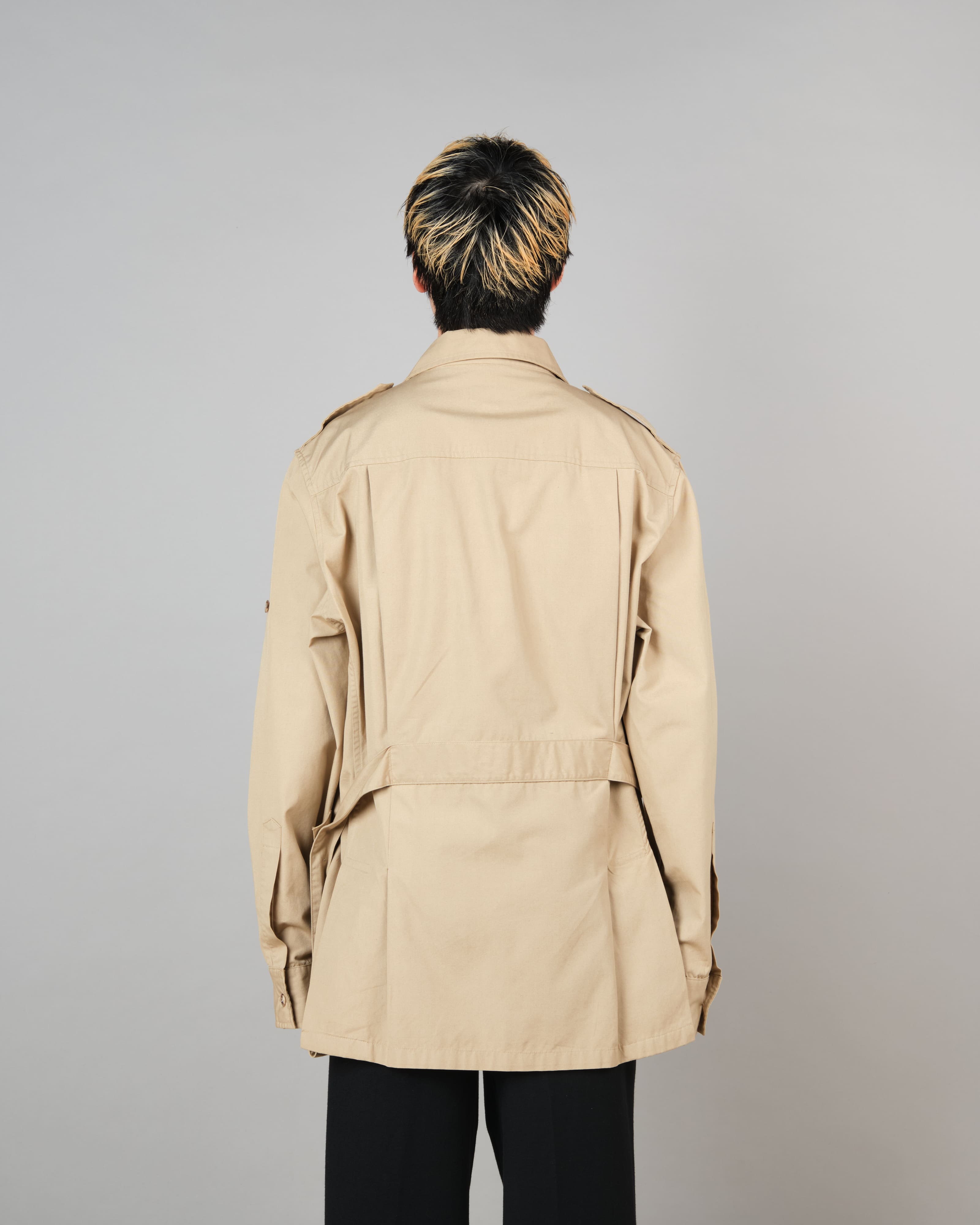 【~80's】Vintage Willis&Geiger Bush Poplin Safari Jacket Size.42 "Made in U.S.A."