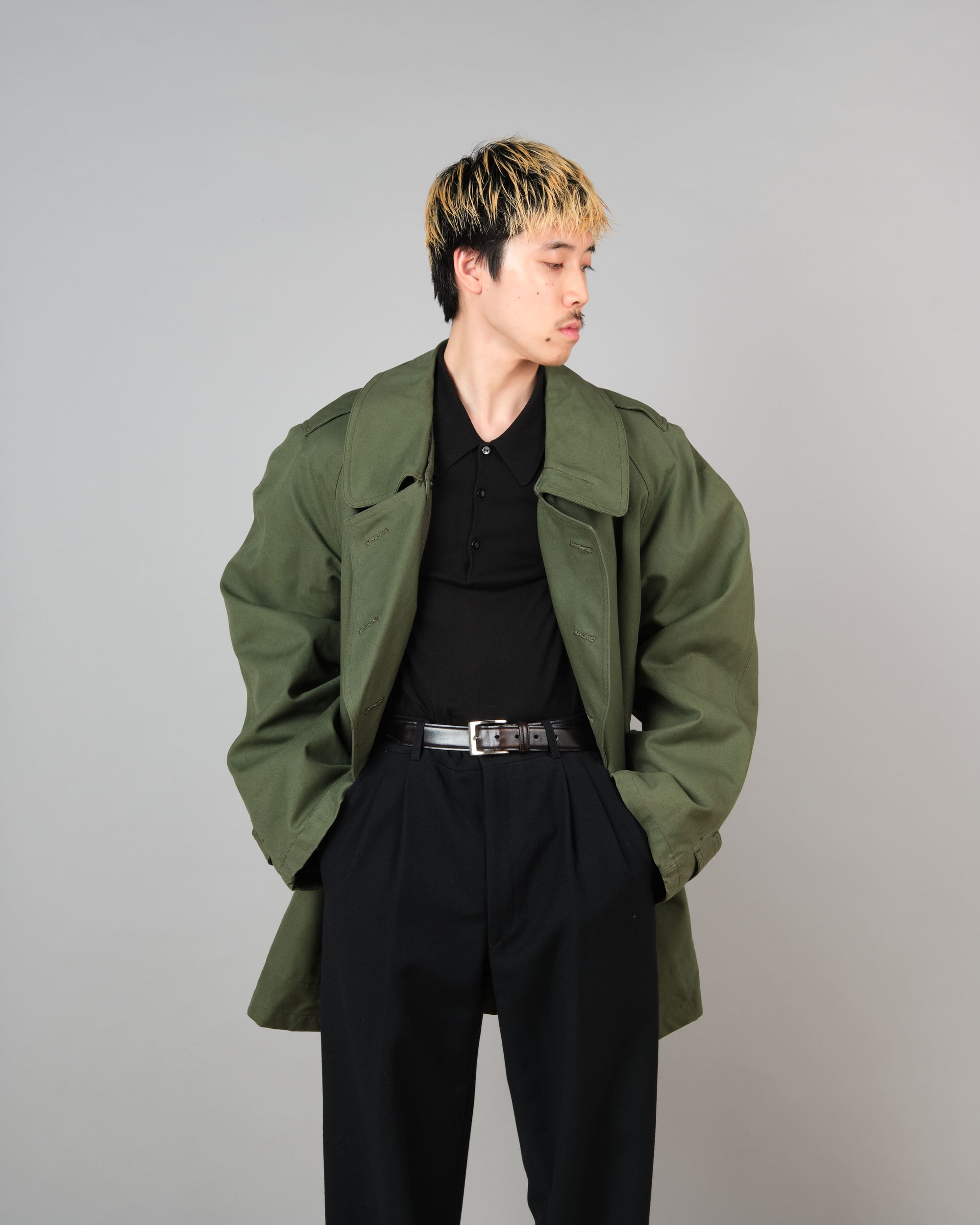 ［~50's］French Air Force M38 Double Breasted Motorcycle Jacket With Liner Size.96-100 "Dead Stock"