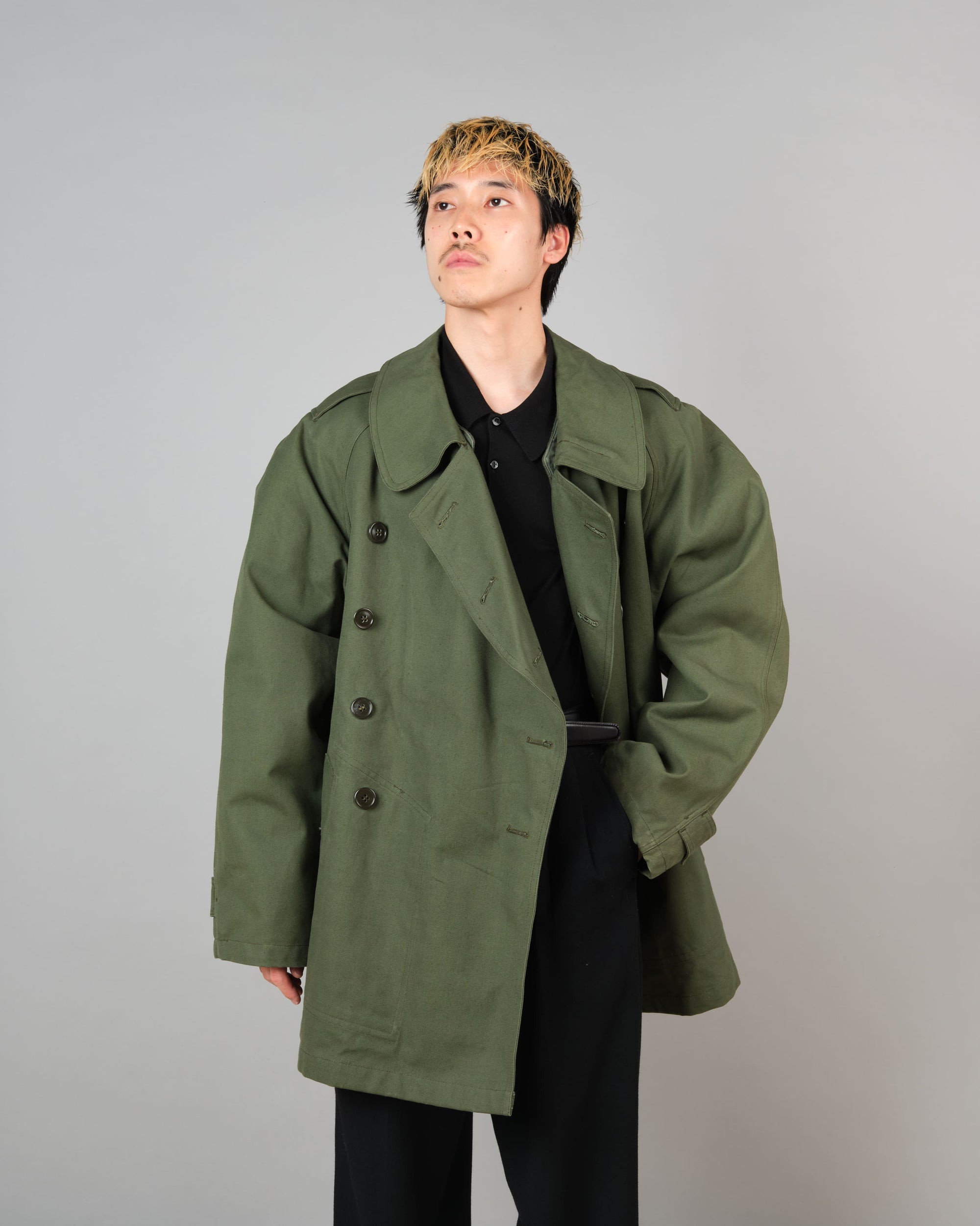 ［~50's］French Air Force M38 Double Breasted Motorcycle Jacket With Liner Size.96-100 "Dead Stock"