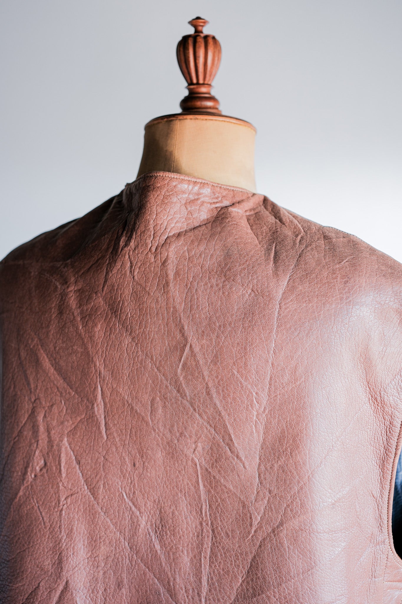 ［~40's］WWⅡ British Army Jerkin Leather Vest Size.2 "Modified"