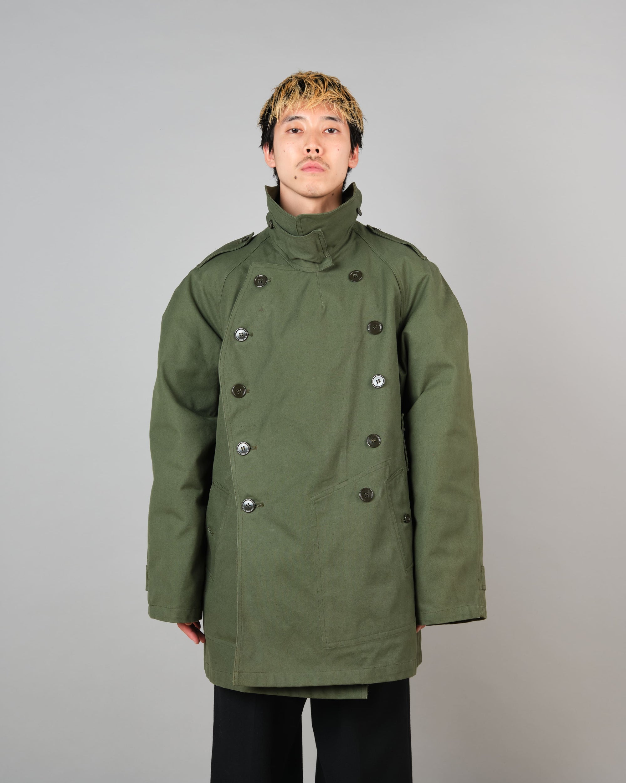 ［~50's］French Air Force M38 Double Breasted Motorcycle Jacket With Liner Size.96-100 "Dead Stock"