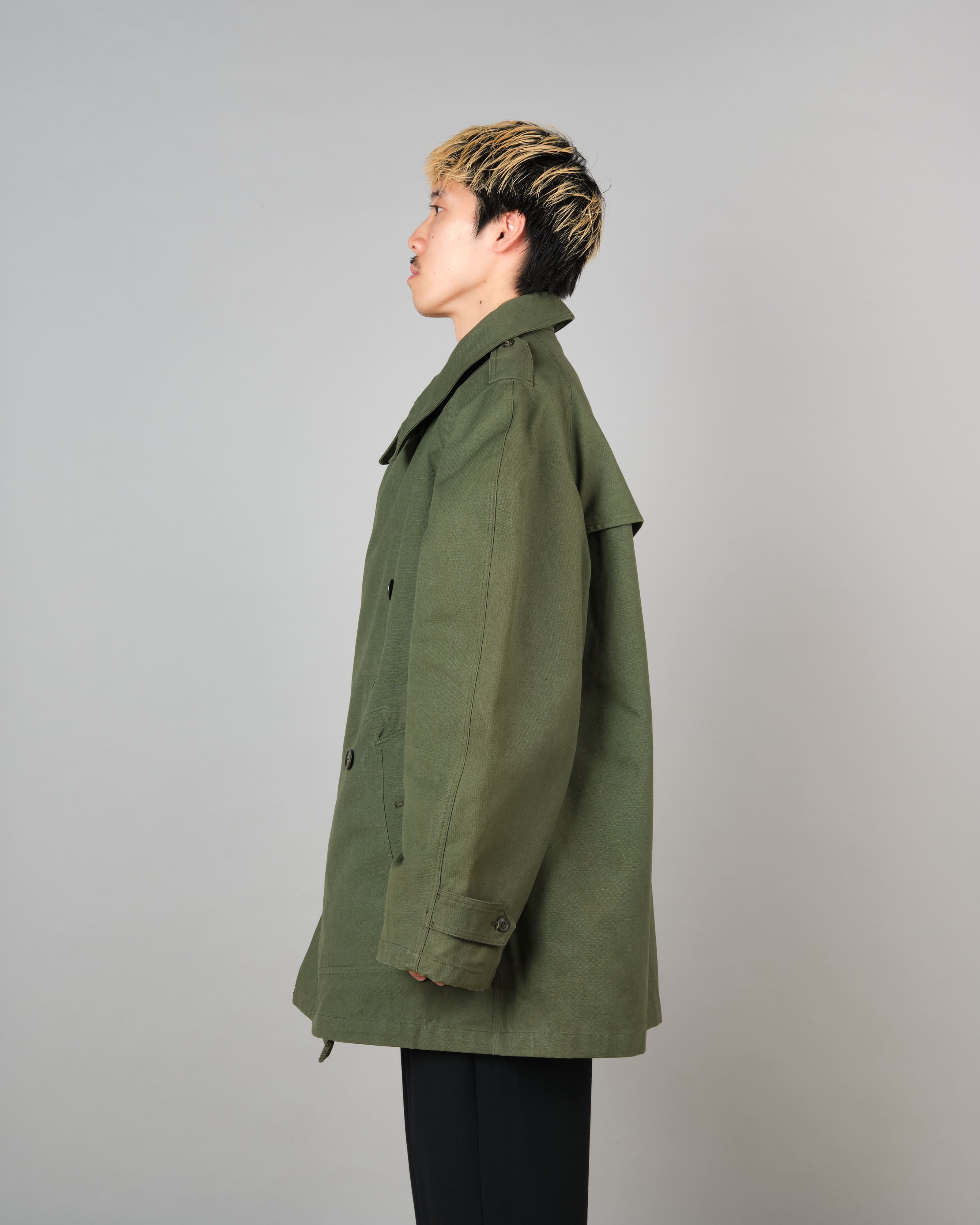 [~50's] French Air Force M38 Double Breasted Motorcycle Jacket With Liner Size.96-100 "Dead Stock"