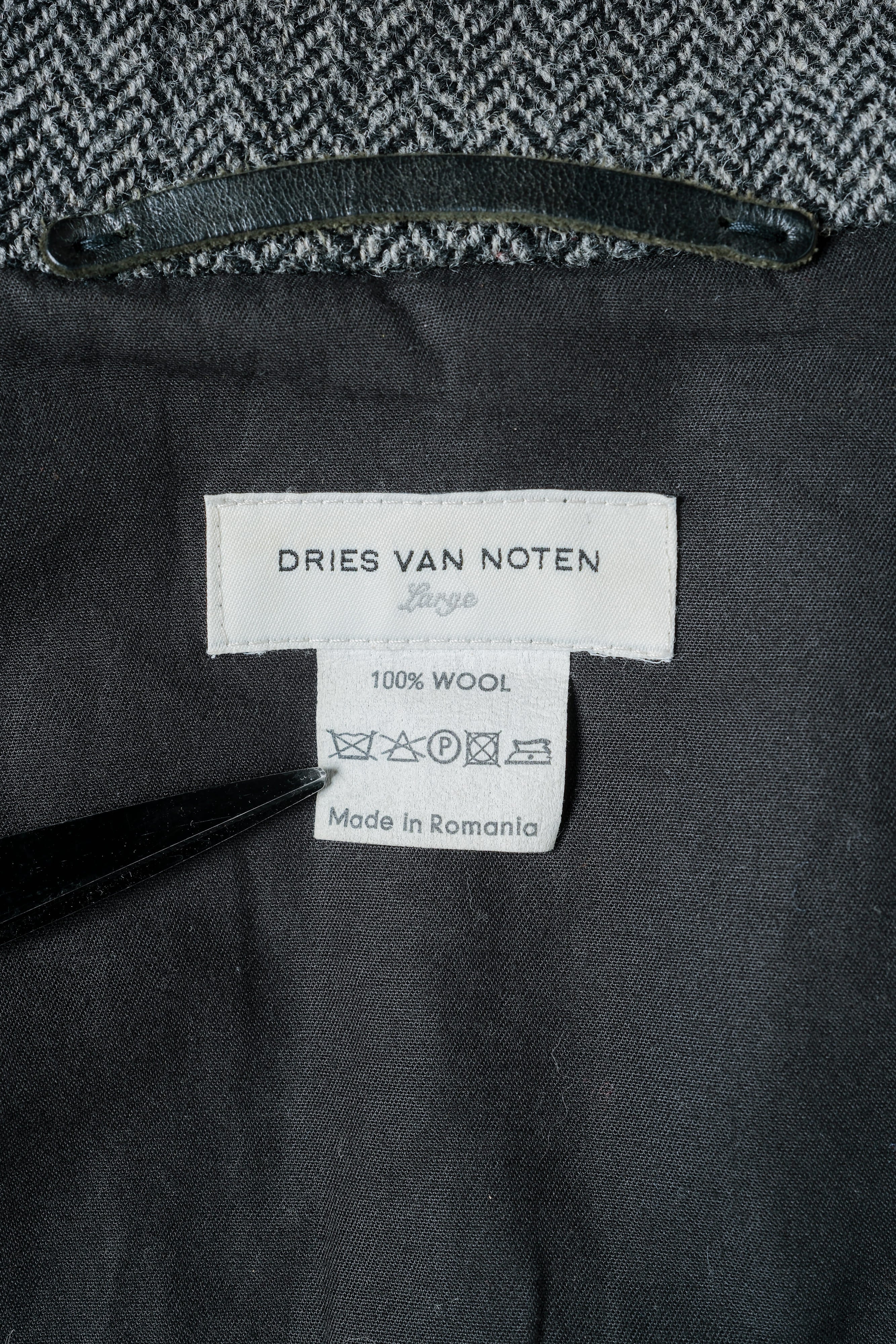 [~ 00's] OLD DRIES VAN NOTEN HBT WOOL JACKET SIZE.LARGE